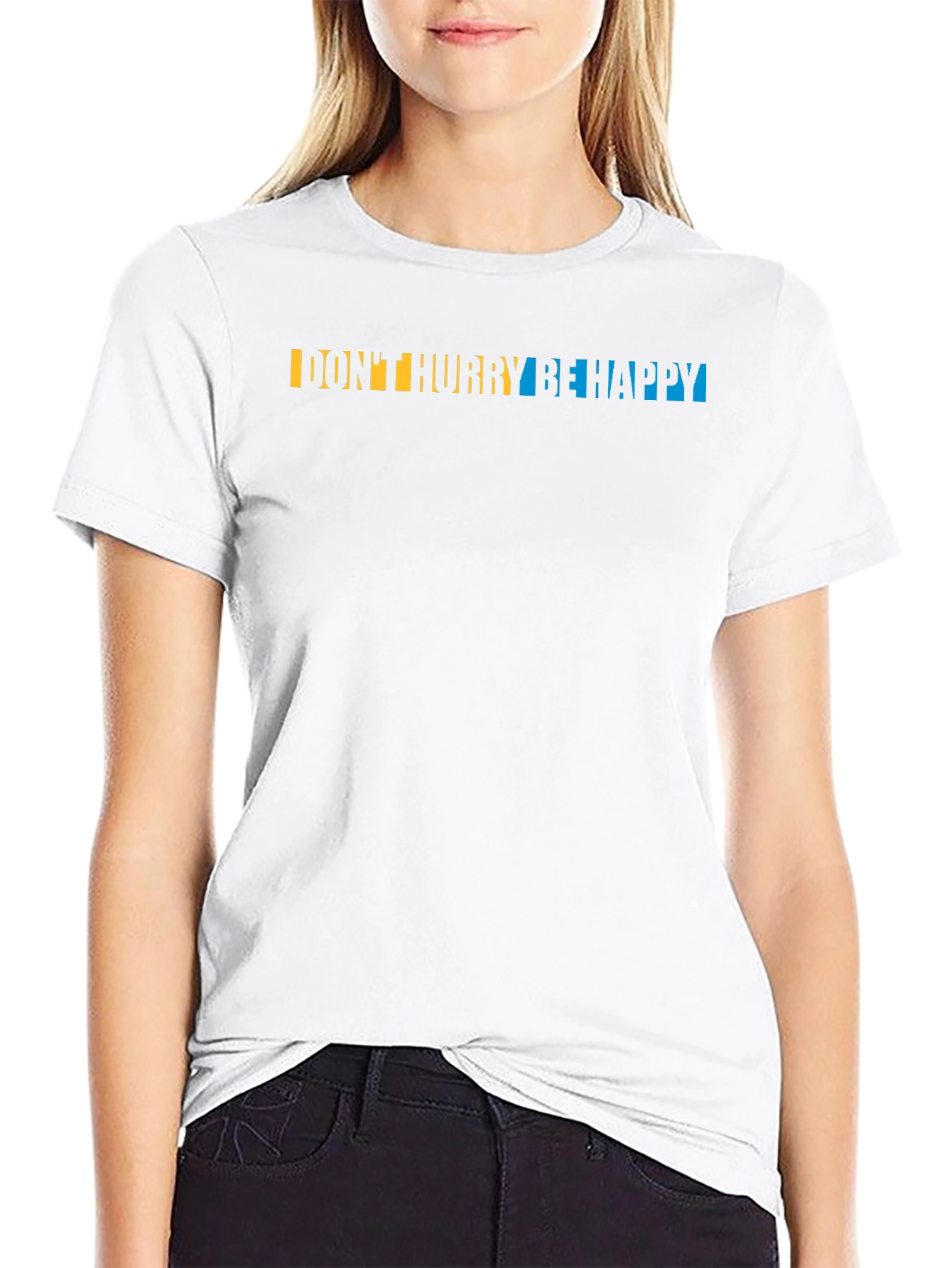 Dont Worry Be Happy T-Shirt - Graphic Print