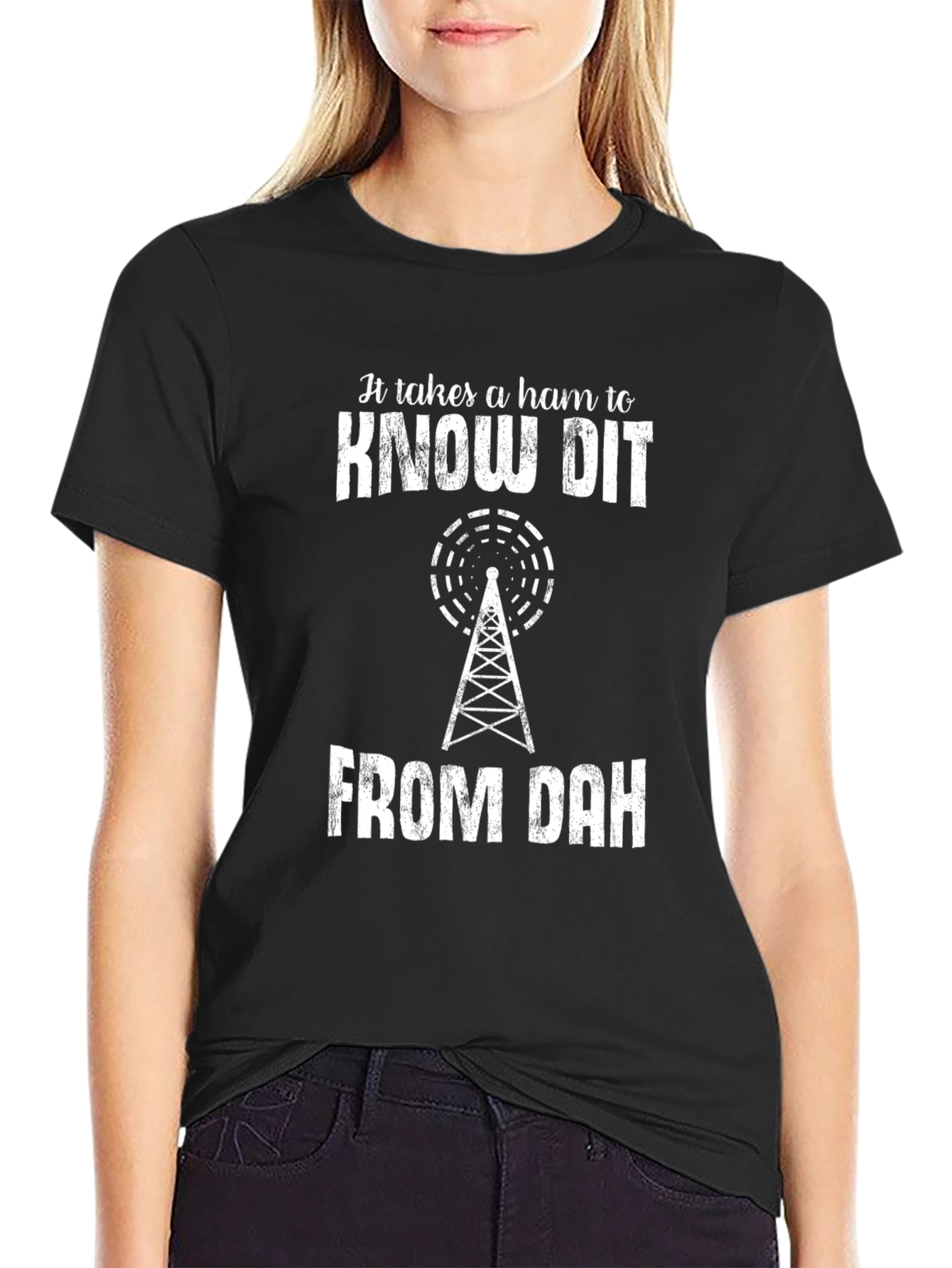 Ham Radio Operator T-Shirt - Know Dit From Dah