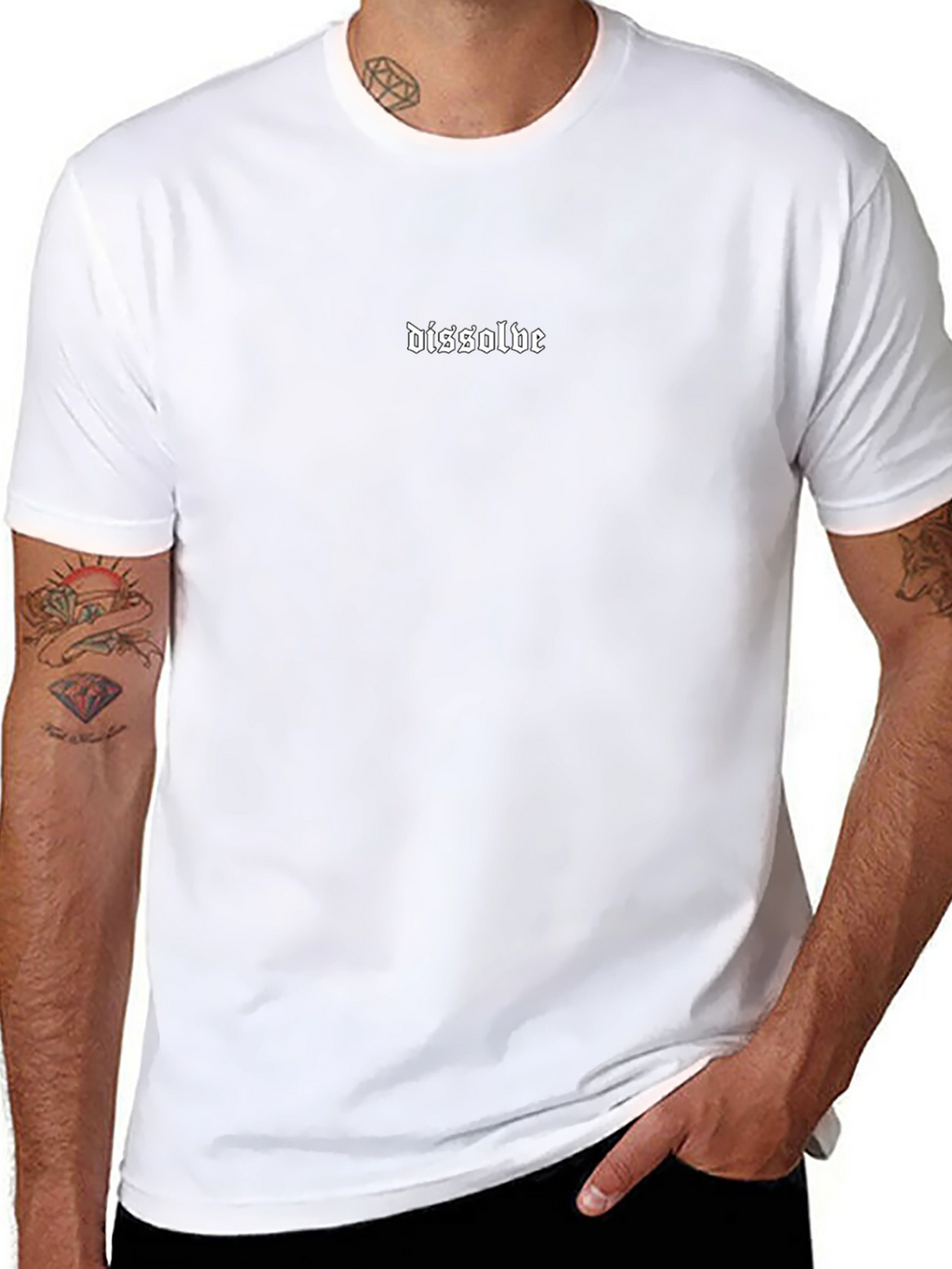 Dissolve Graphic Tee - Minimalist Black T-Shirt