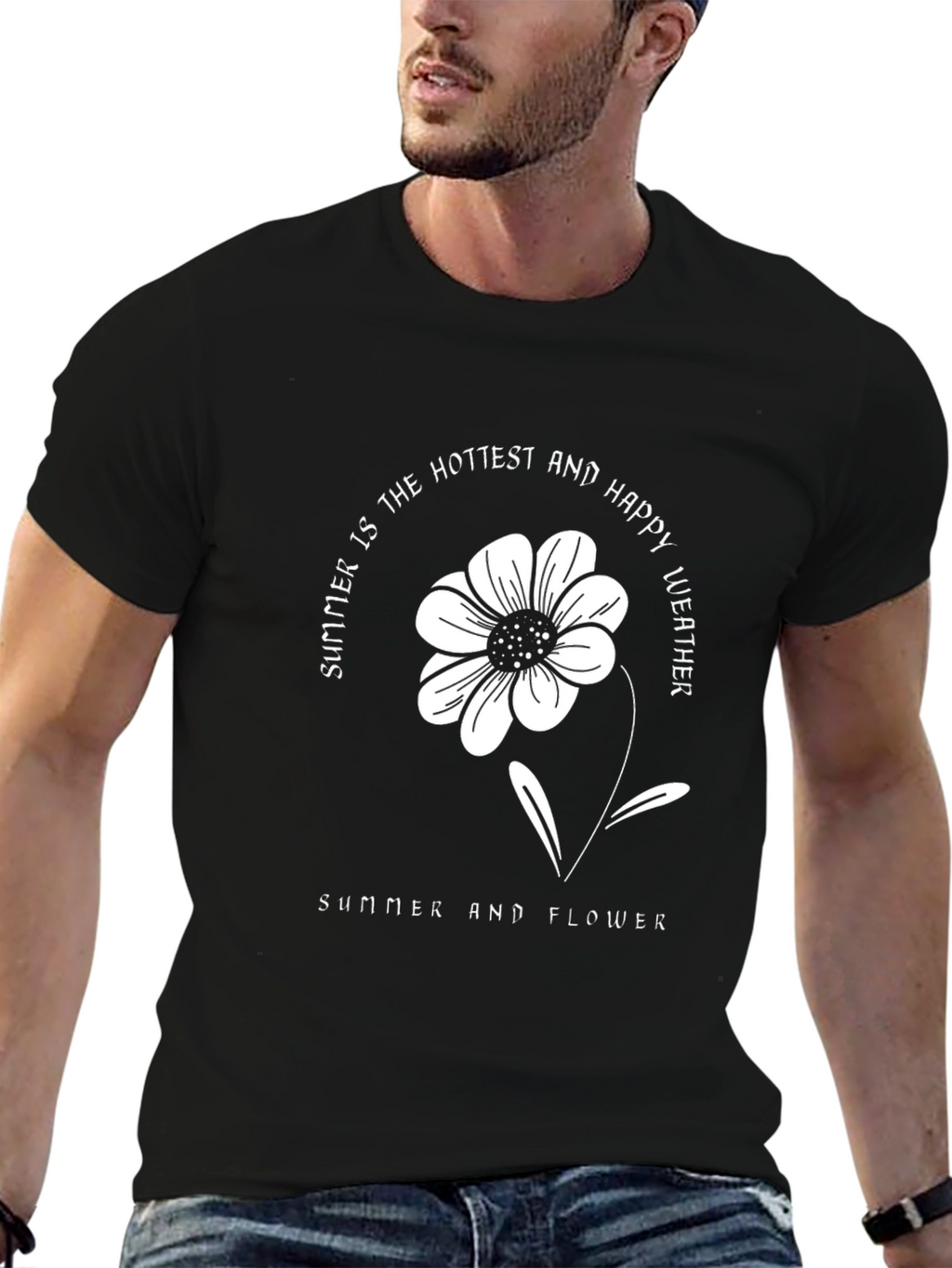 Summer Flower Graphic T-Shirt