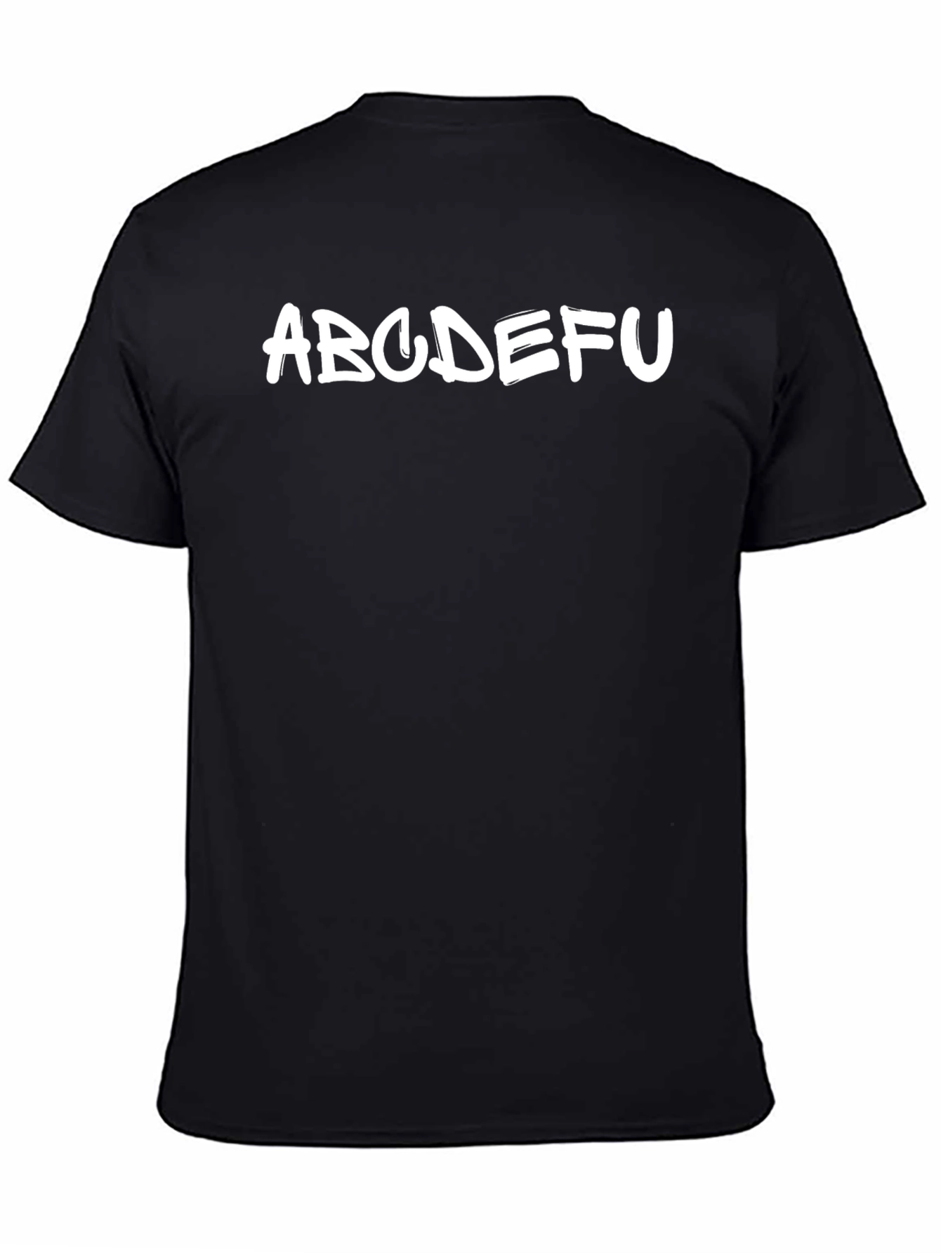 ABCEFU Graphic Black T-Shirt - Casual Style