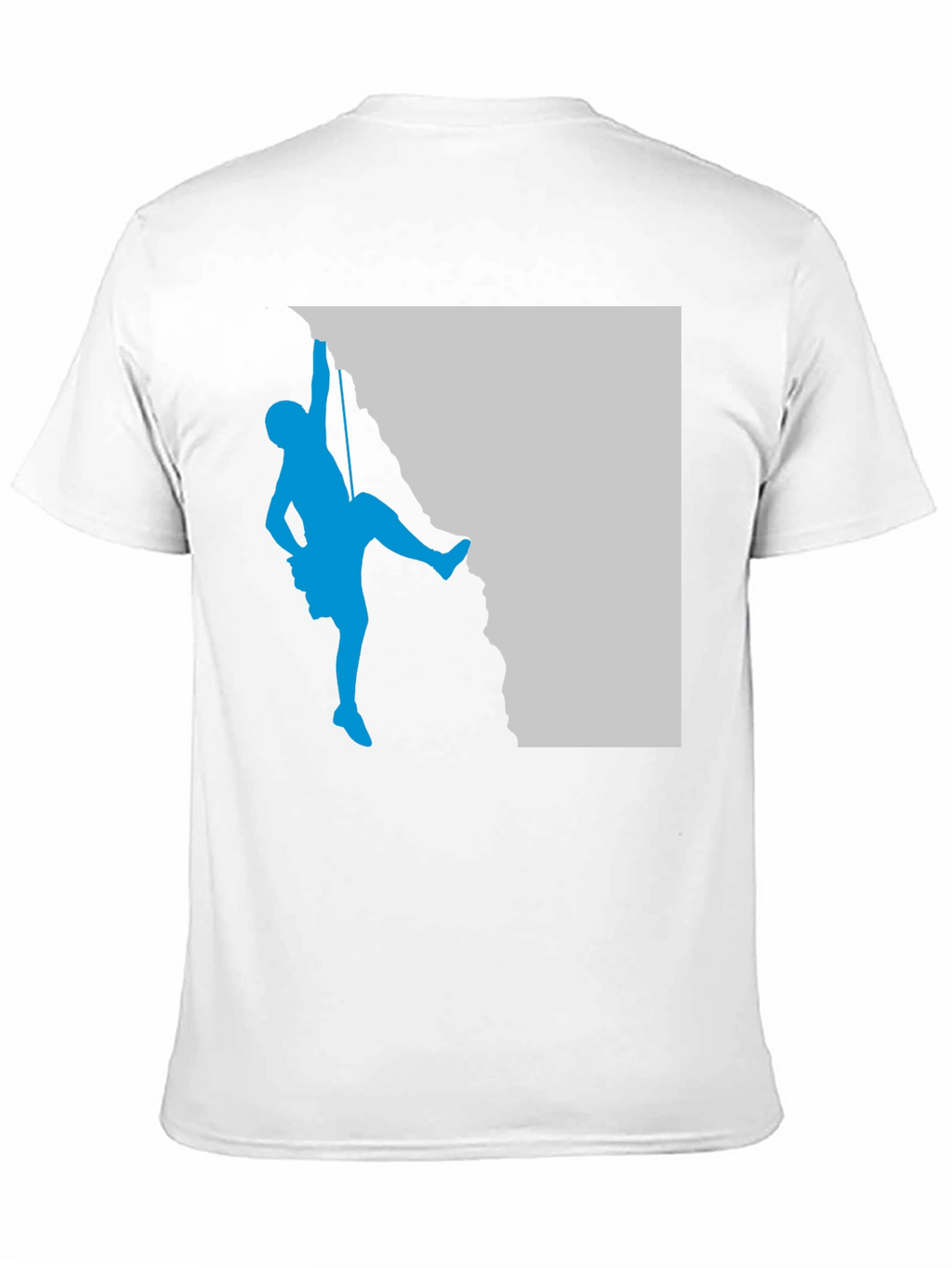 Climbing Silhouette Graphic Tee - Black Casual T-Shirt