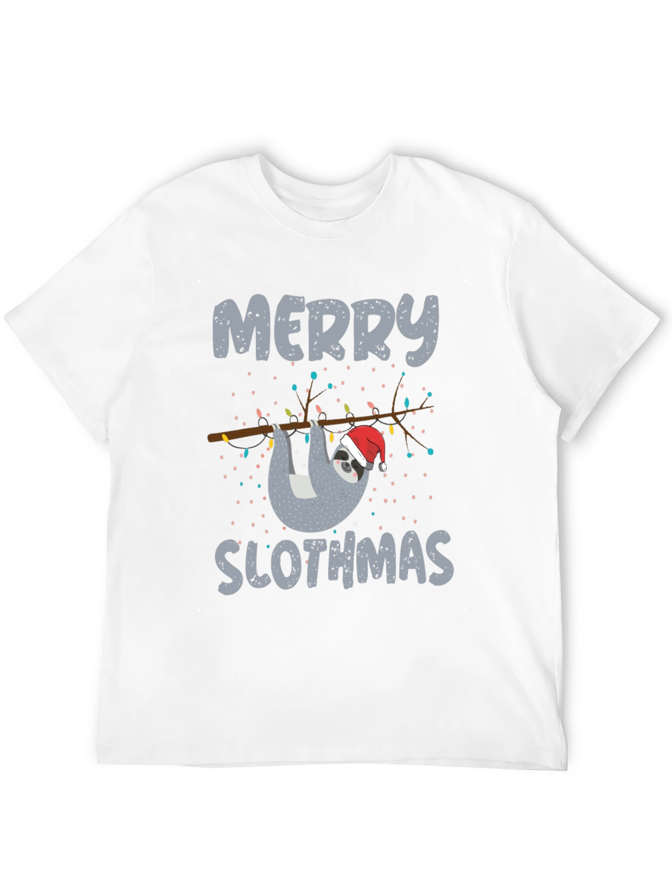 Merry Slothmas T-Shirt - Christmas Sloth Tee