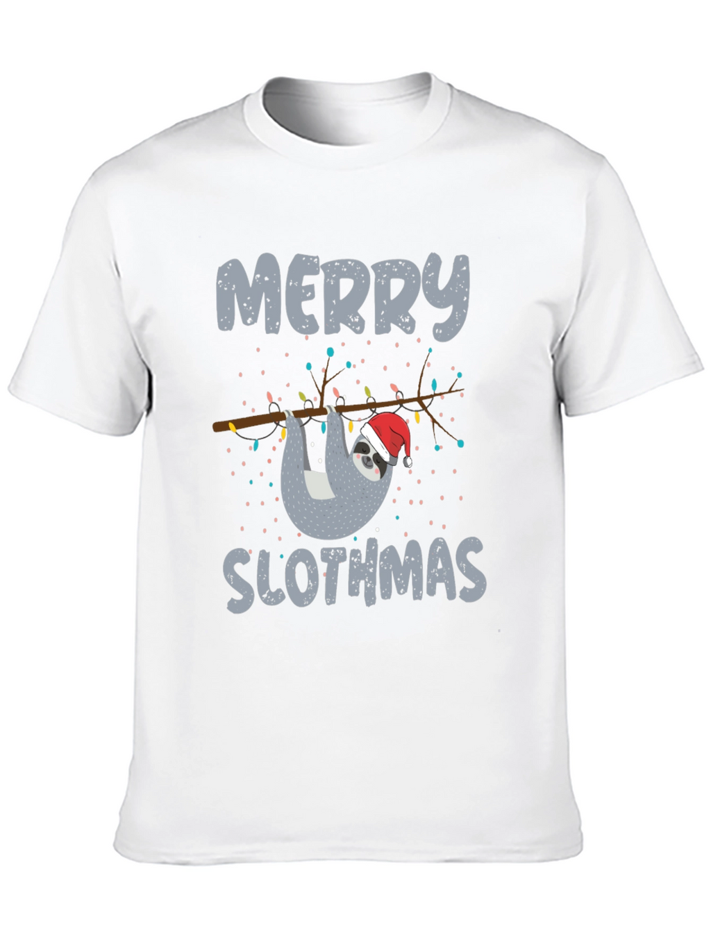 Merry Slothmas T-Shirt - Christmas Sloth Tee