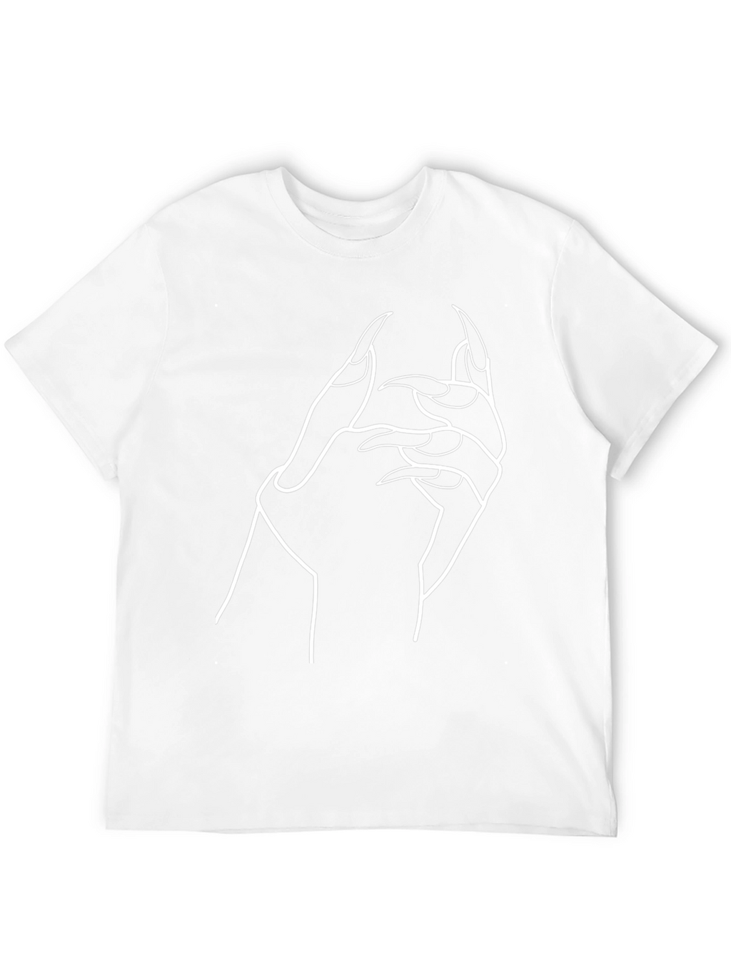 Gothic Hand Graphic Black T-Shirt