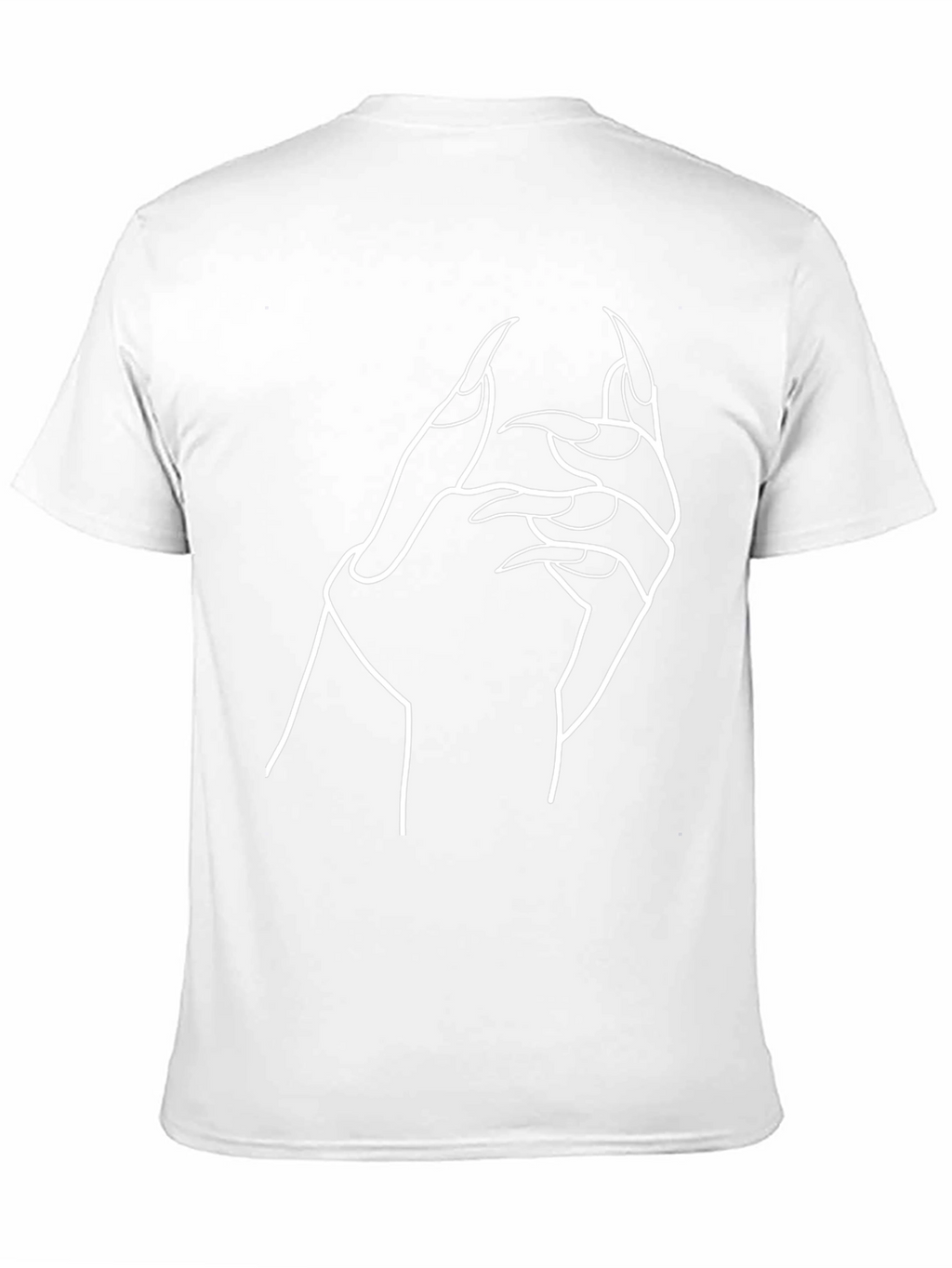 Gothic Hand Graphic Black T-Shirt