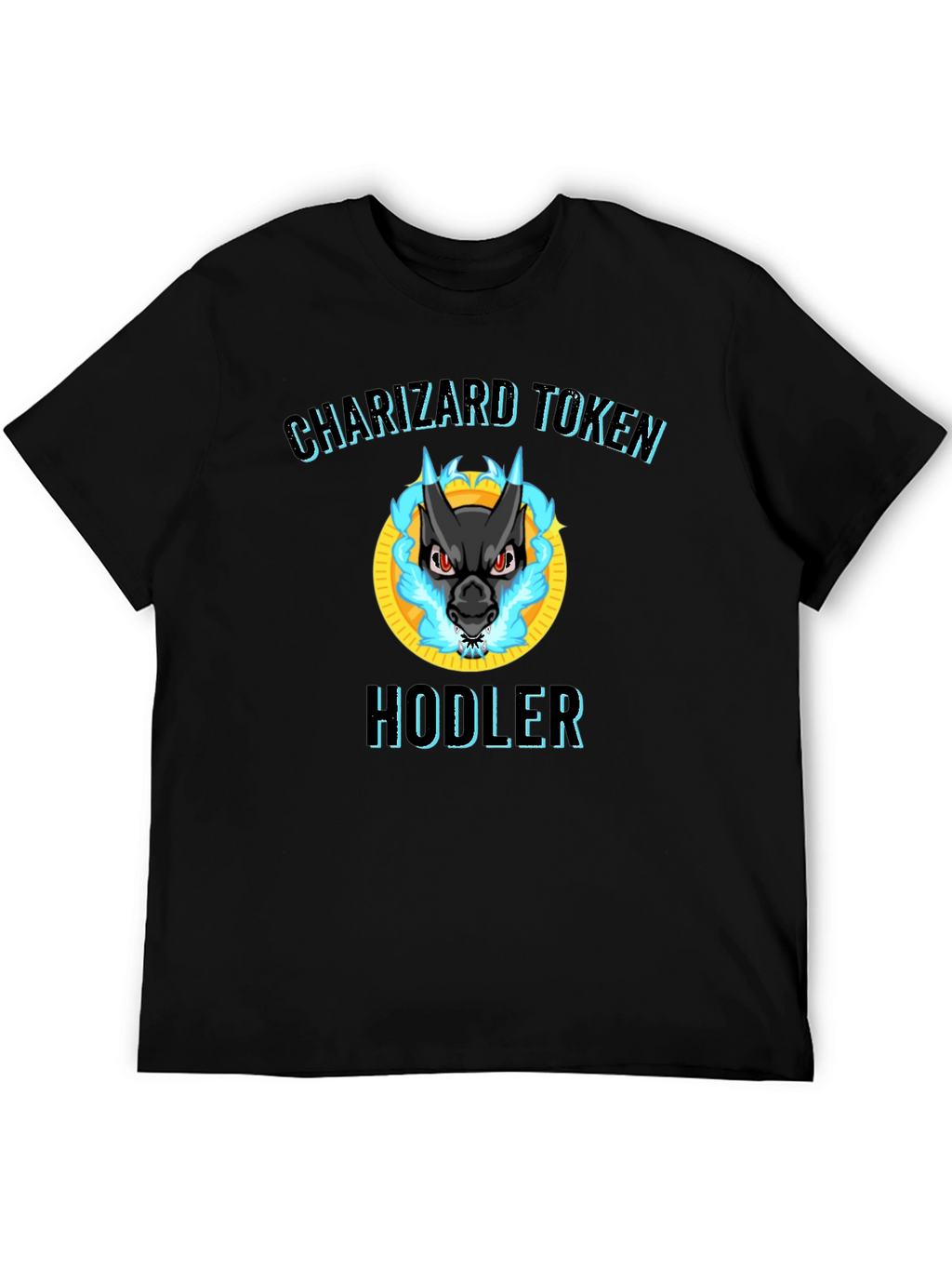Charizard Token Hodler Black T-Shirt