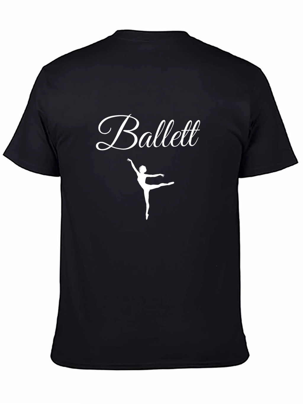 Ballet Dancer Graphic Tee - Black Cotton Shirt