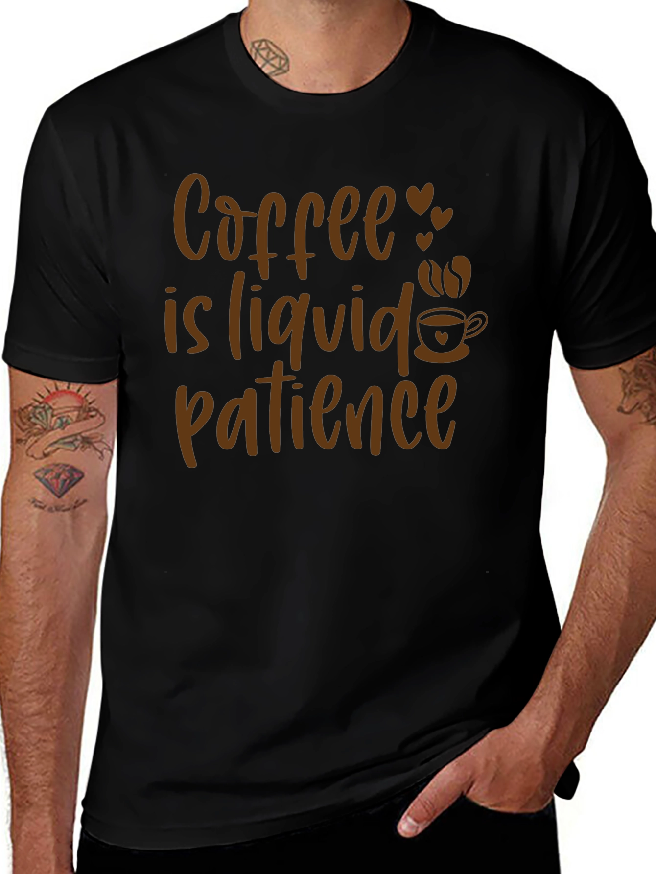 Coffee is Liquid Patience Graphic Tee
