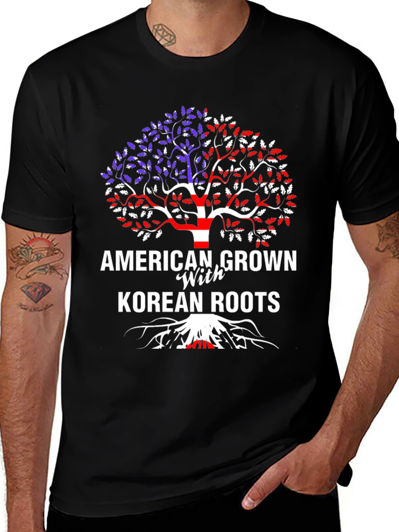 American Grown with Korean Roots T-Shirt
