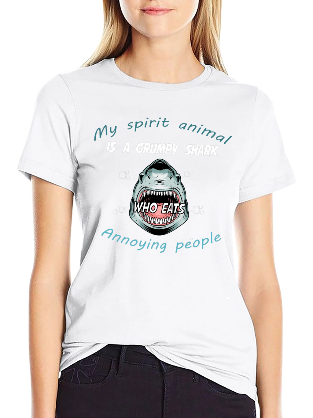 Grumpy Shark Graphic T-Shirt