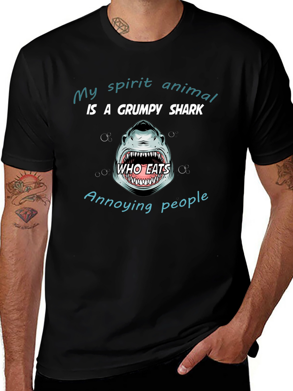 Grumpy Shark Graphic T-Shirt