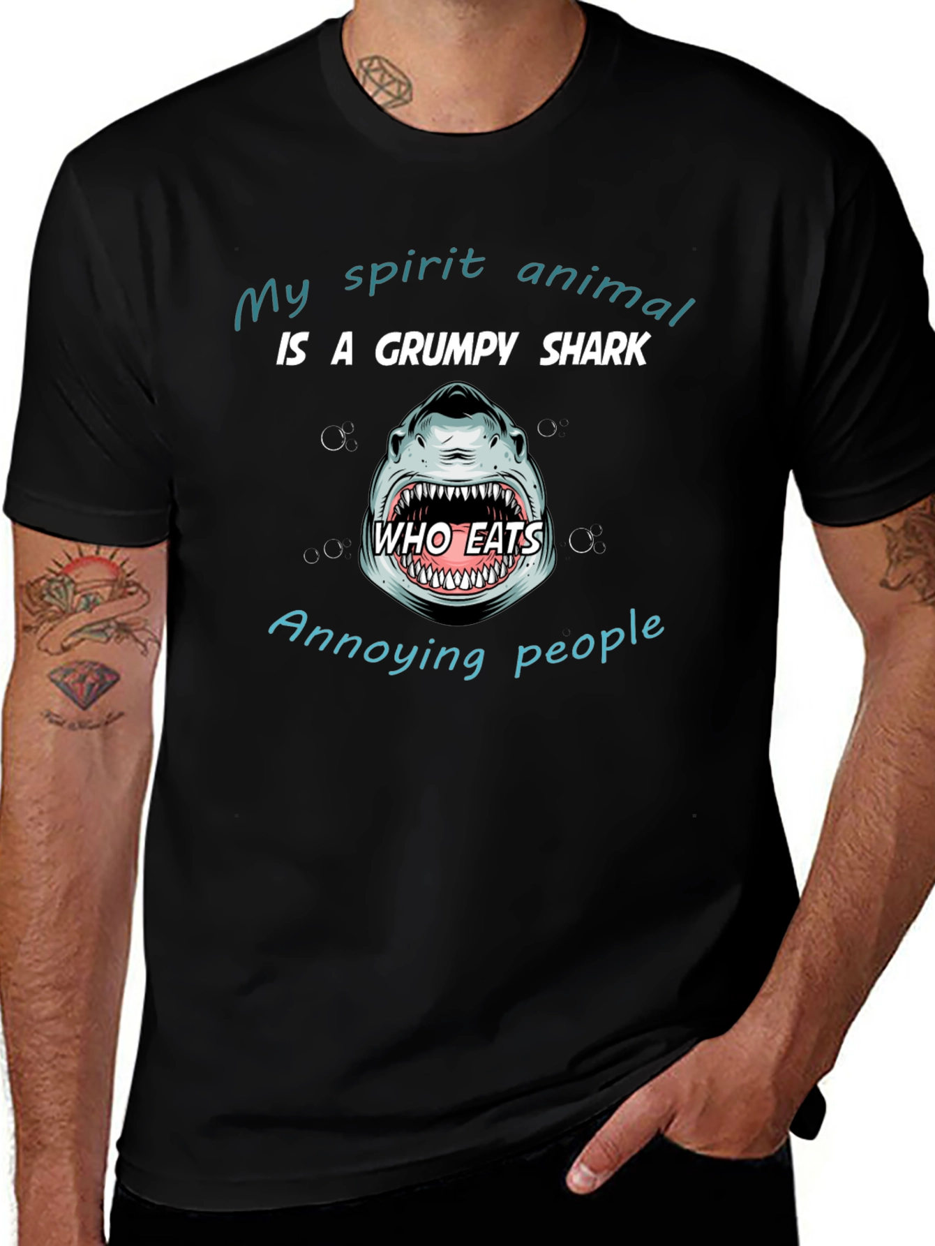 Grumpy Shark Graphic T-Shirt