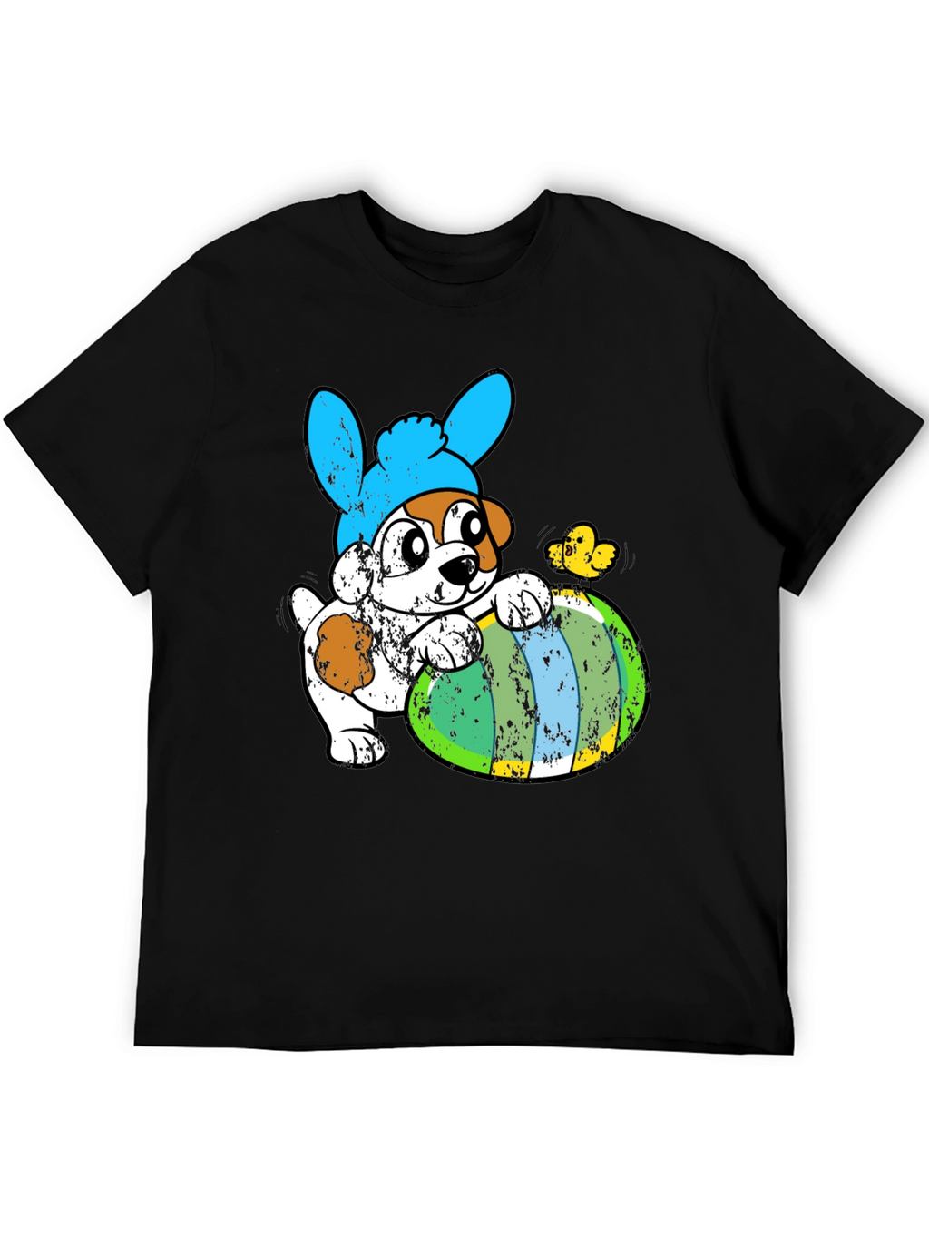 Easter Dog T-Shirt - Bunny Ears & Egg