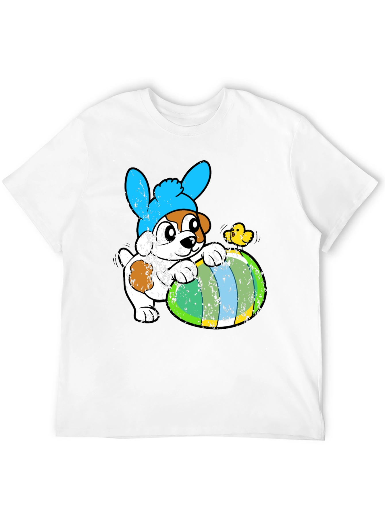 Easter Dog T-Shirt - Bunny Ears & Egg