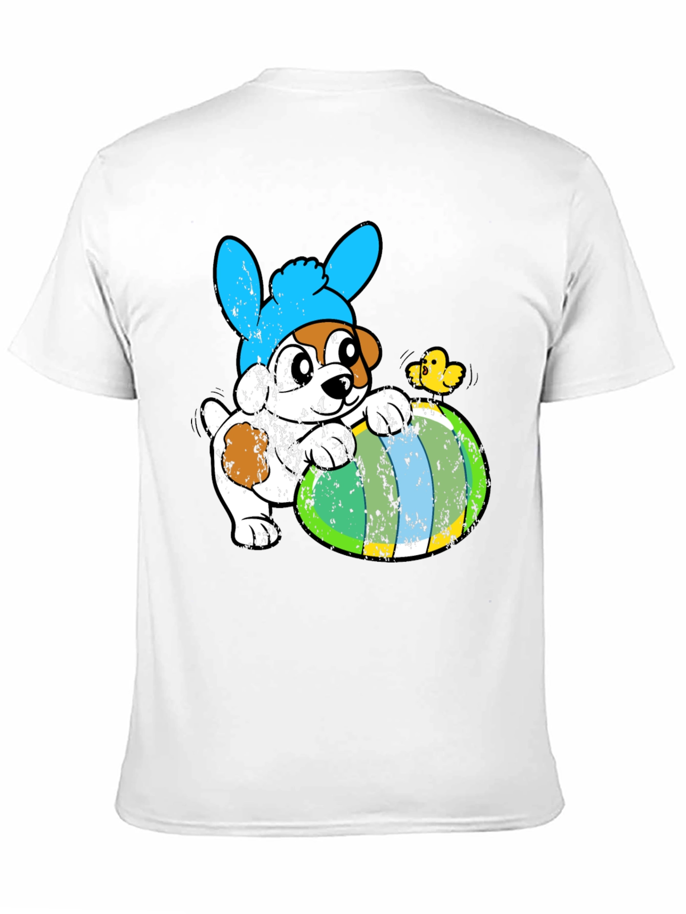 Easter Dog T-Shirt - Bunny Ears & Egg