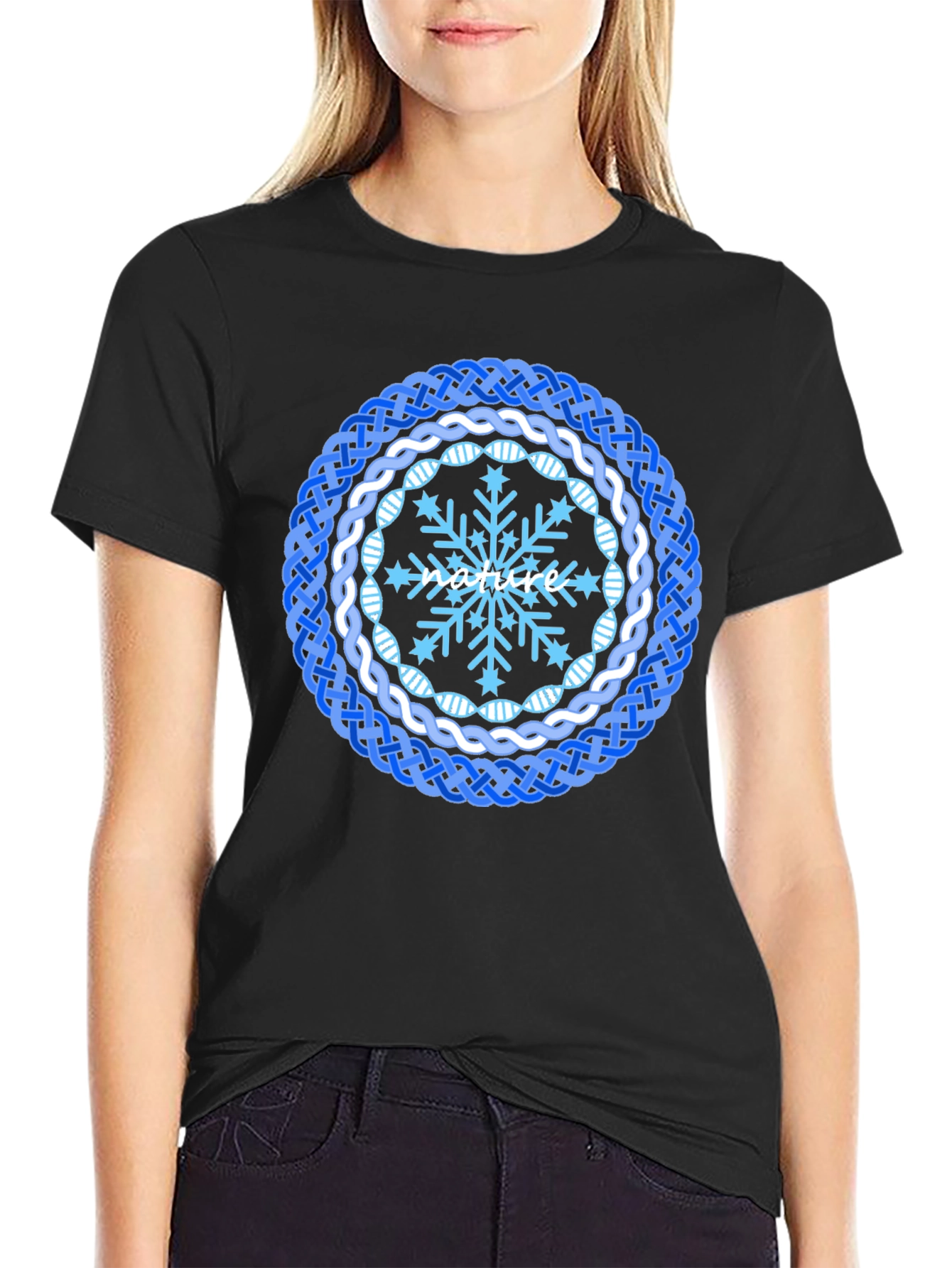 Nature Snowflake Mandala T-Shirt