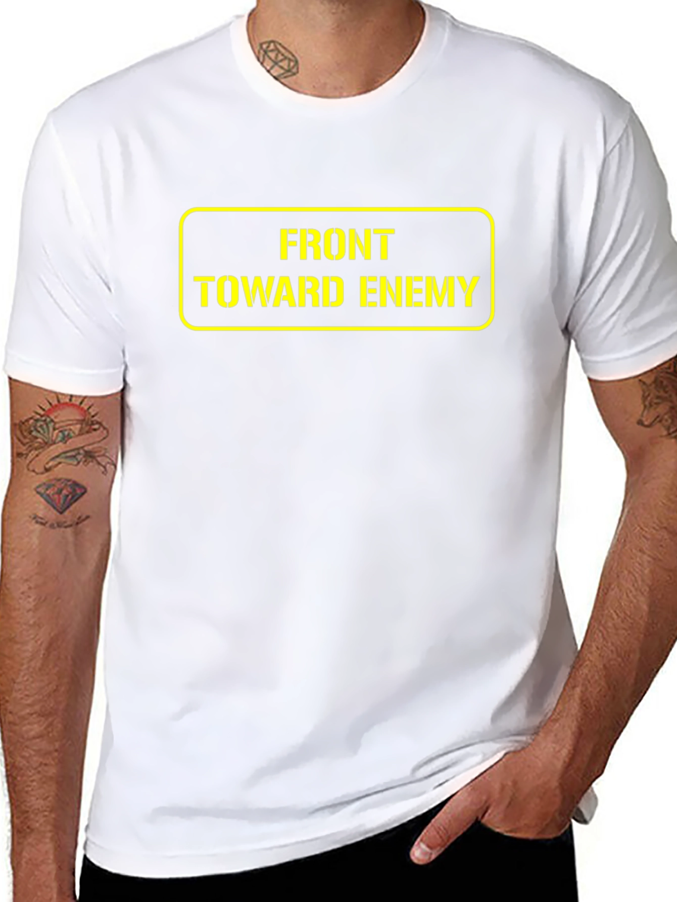 Front Toward Enemy T-Shirt - Military Humor Tee