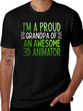 Proud Grandpa 3D Animator T-Shirt