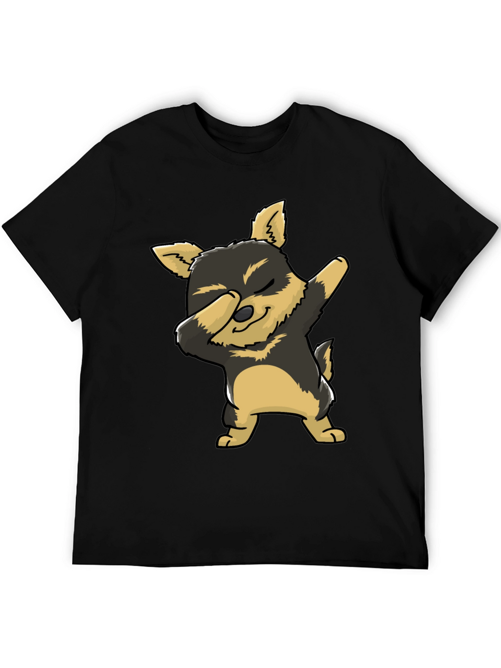 Dabbing Dog Graphic Tee - Cute Cartoon Dog T-Shirt