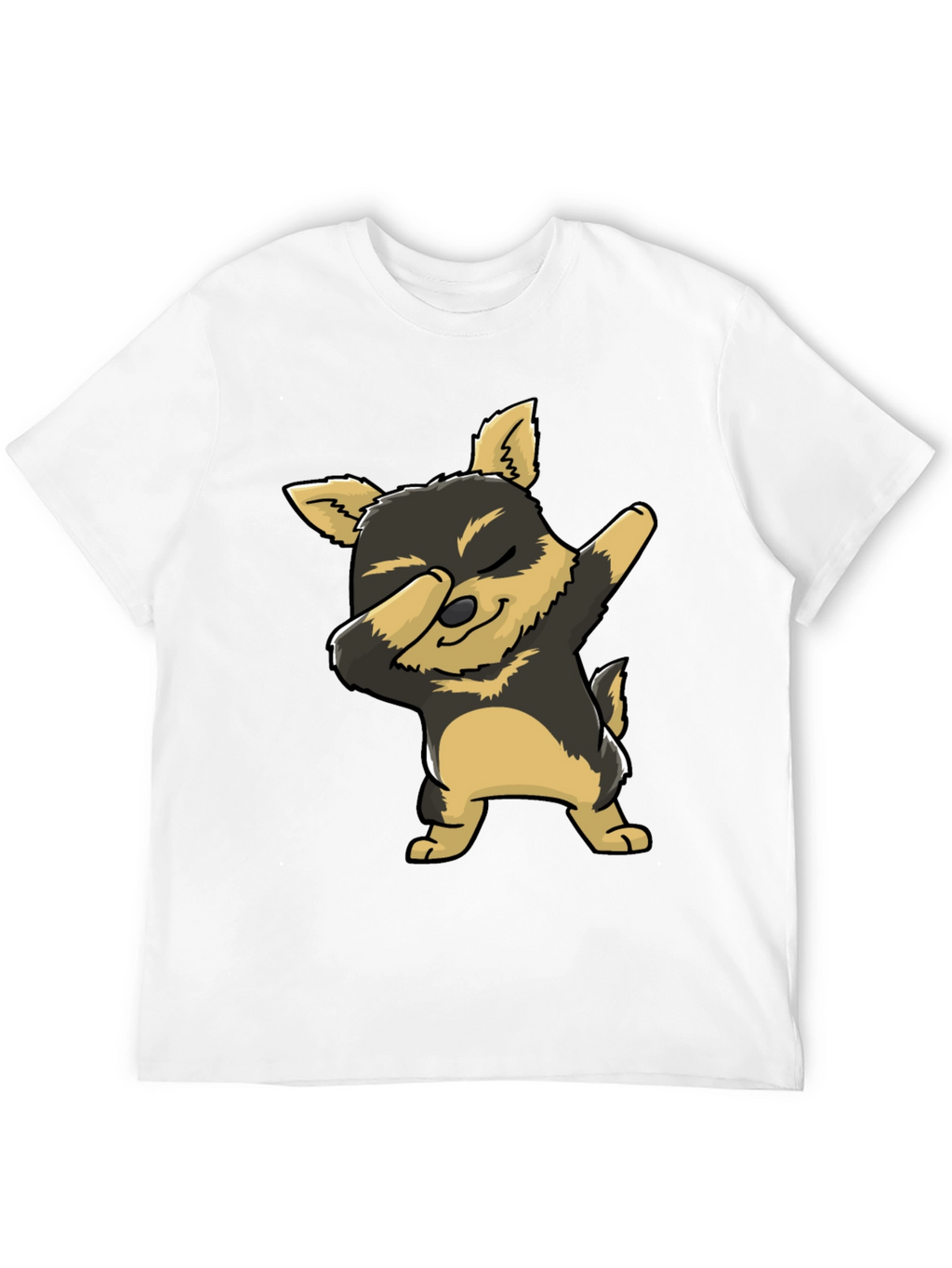 Dabbing Dog Graphic Tee - Cute Cartoon Dog T-Shirt