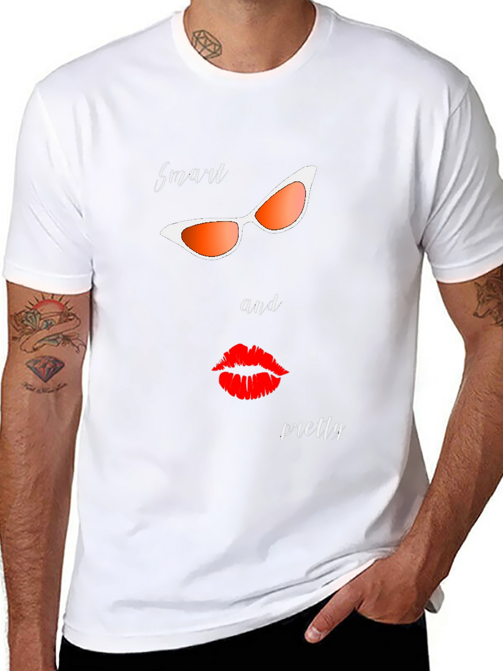 Smart & Pretty Graphic Tee - Stylish Black T-Shirt