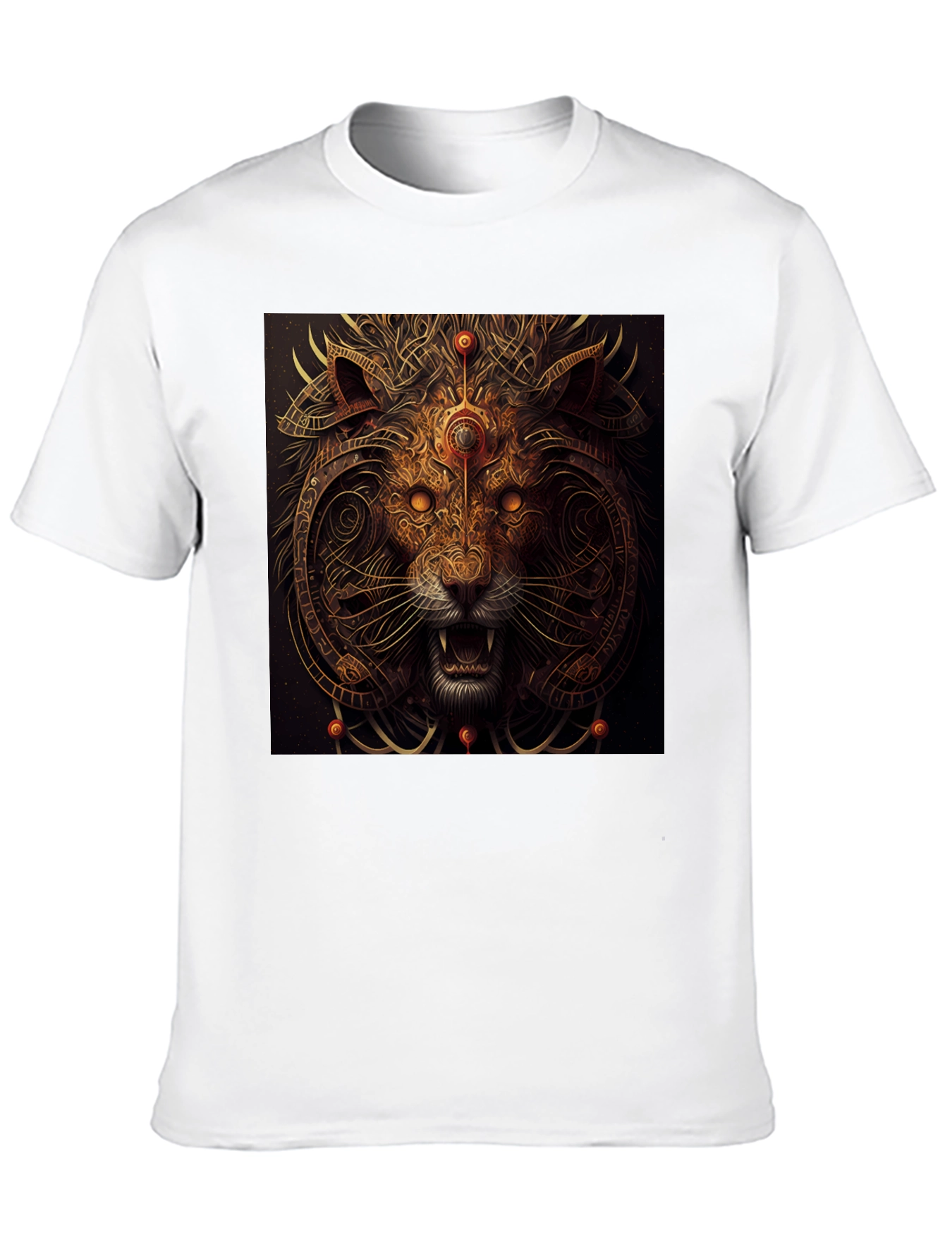 Mystic Lion Graphic Black T-Shirt