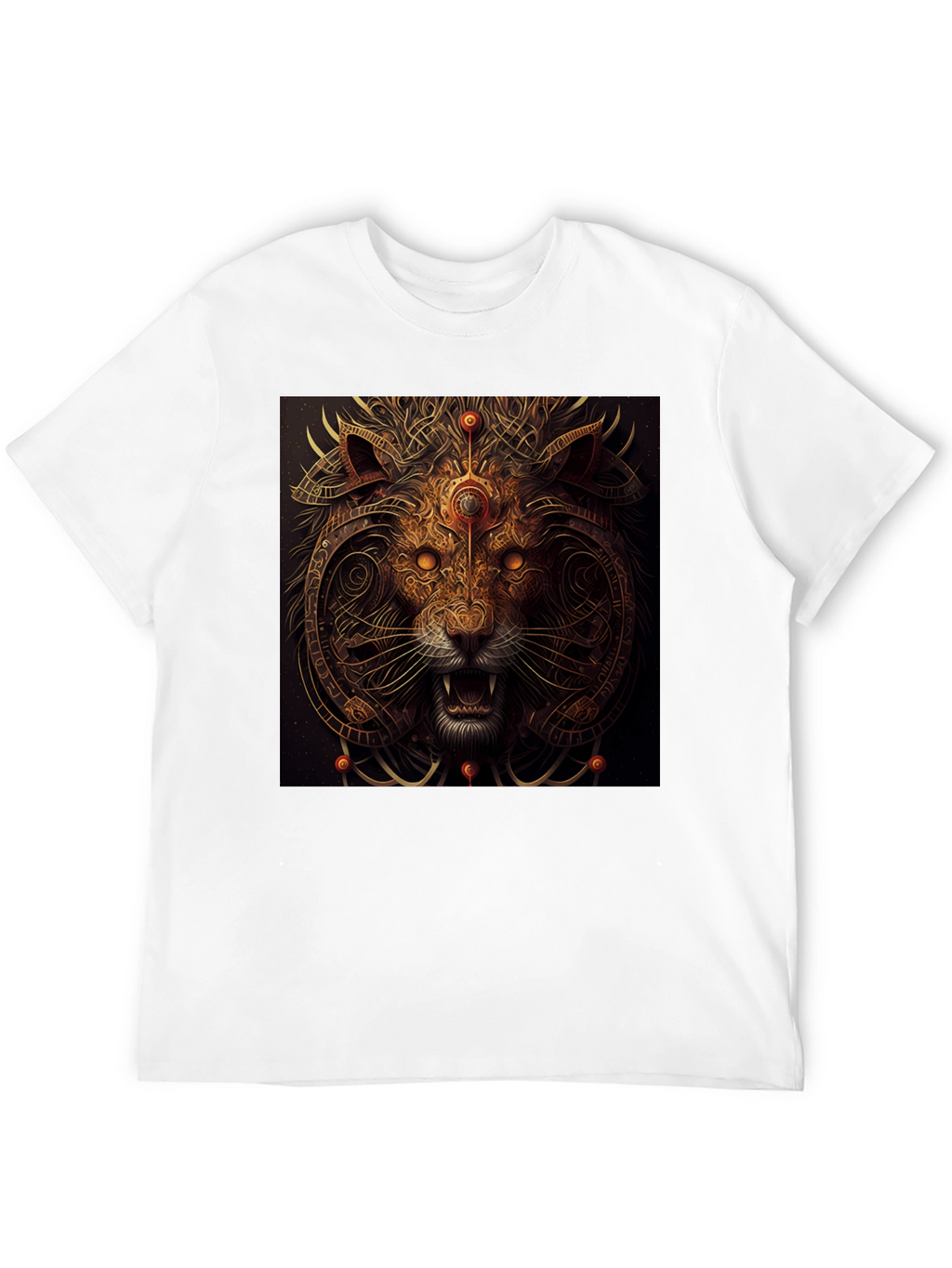 Mystic Lion Graphic Black T-Shirt
