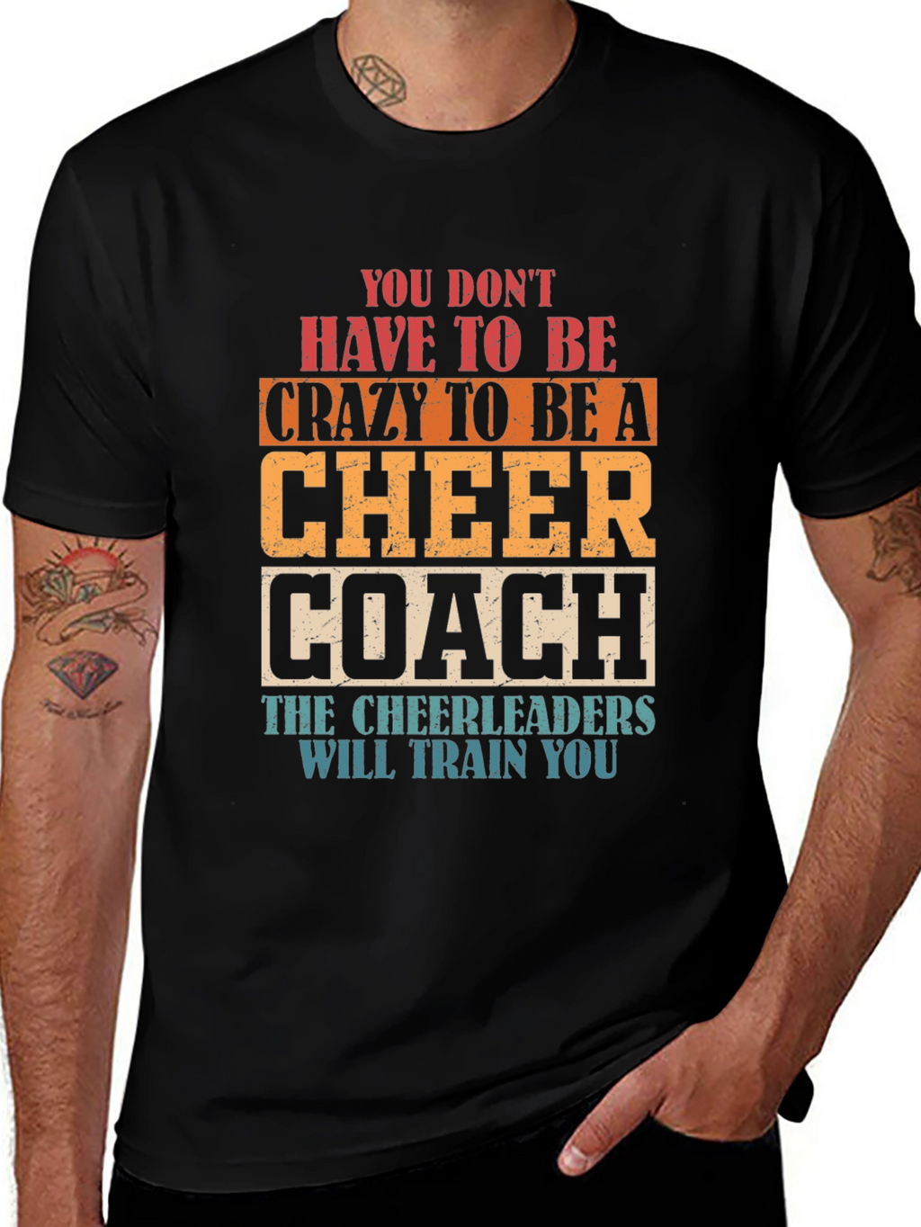 Cheer Coach T-Shirt Funny Cheerleader Training Tee