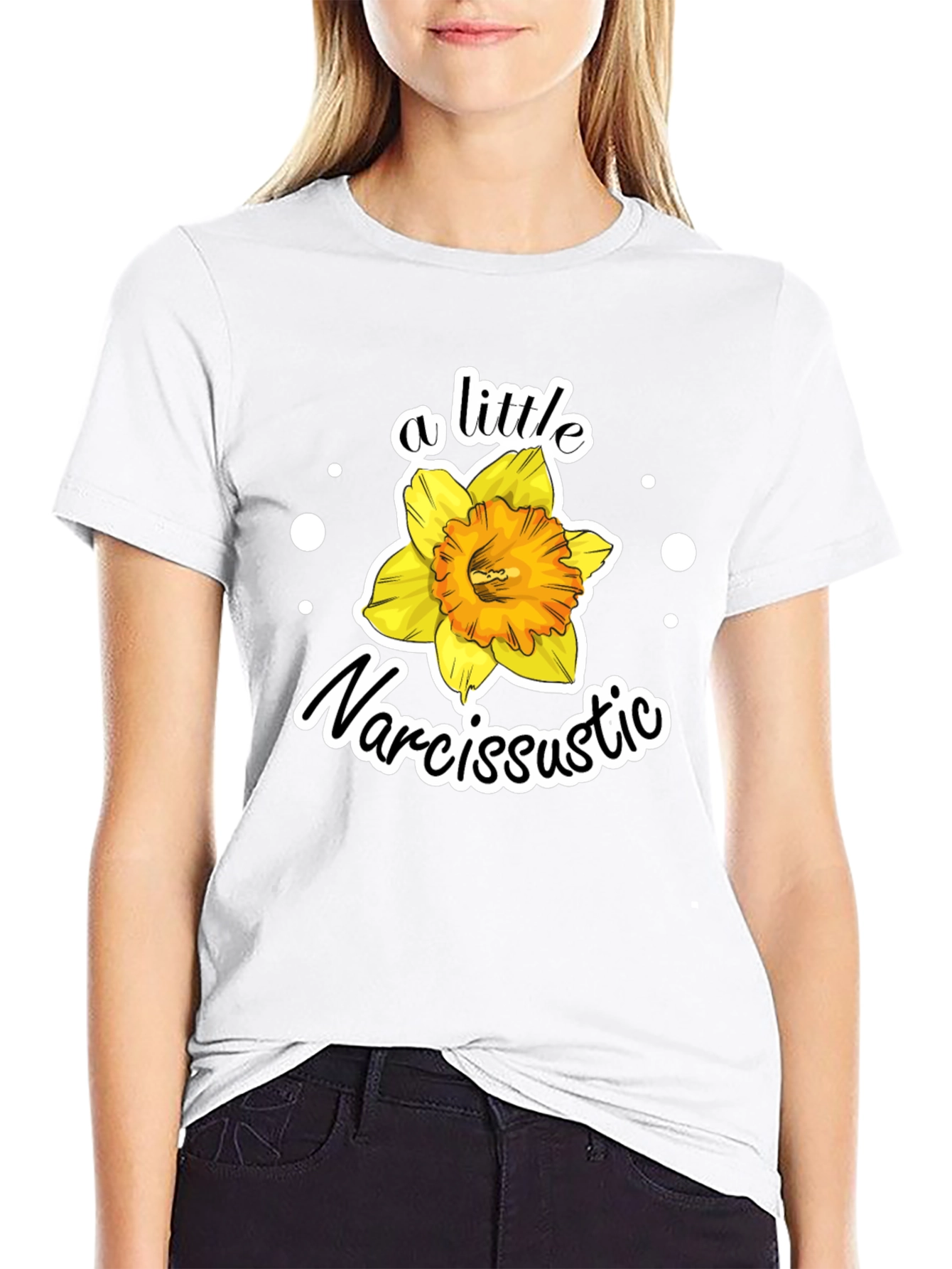 Narcissistic Flower Graphic Tee