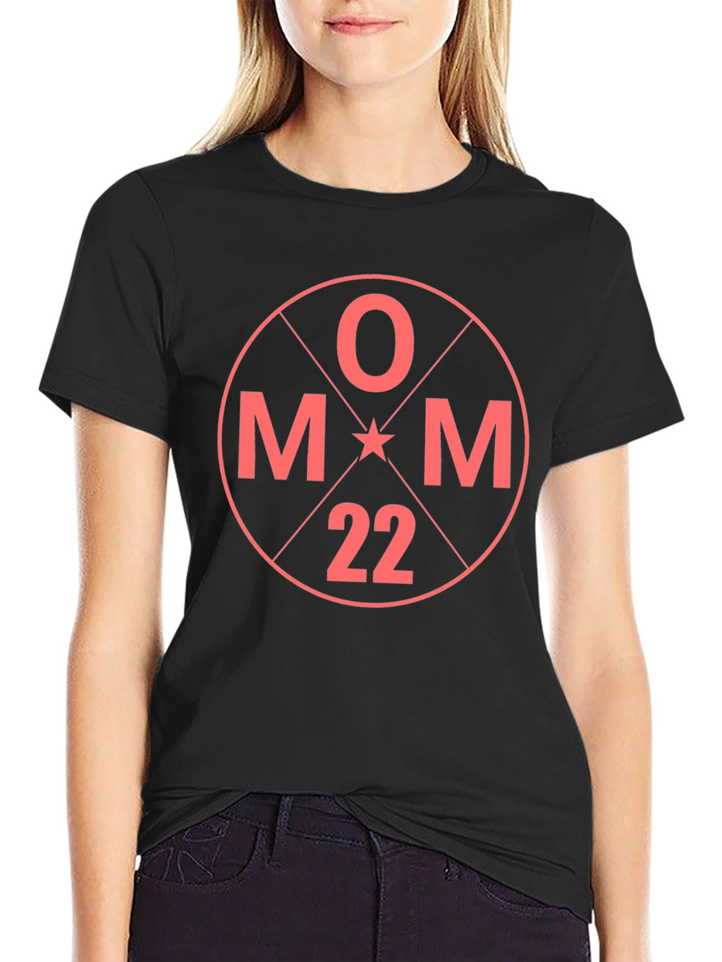 OMM 22 Graphic T-Shirt - Black Crew Neck Tee