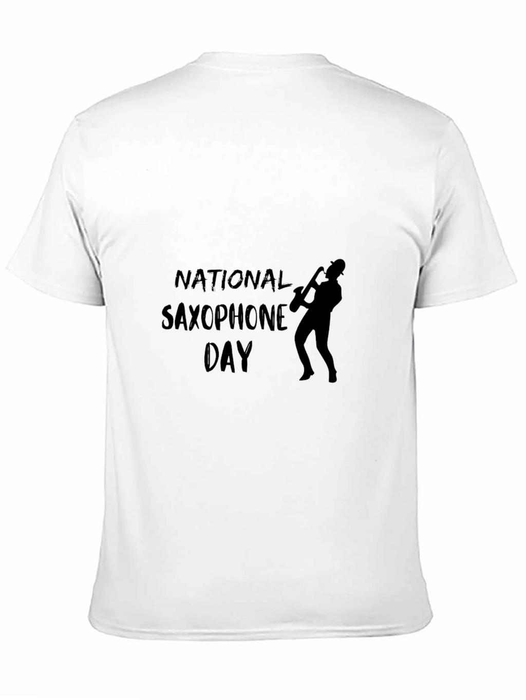 National Saxophone Day Black T-Shirt - Musician Gift