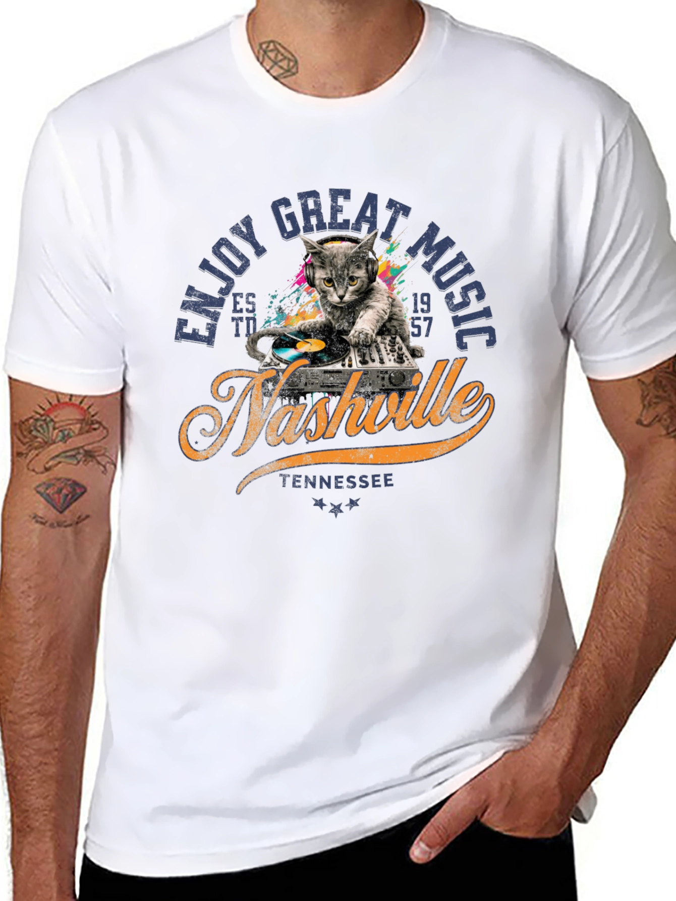 Nashville Cat DJ T-Shirt