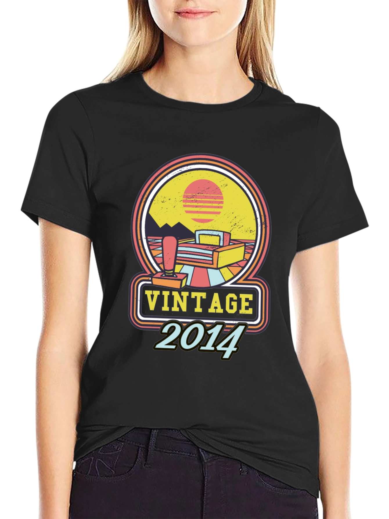 Vintage 2014 Retro Style Graphic Tee