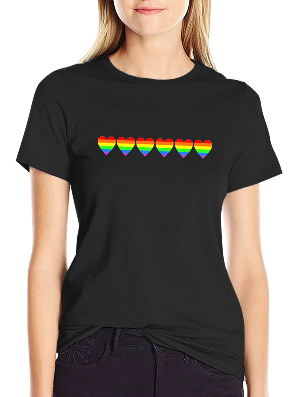 Pride Heart T-Shirt - Black