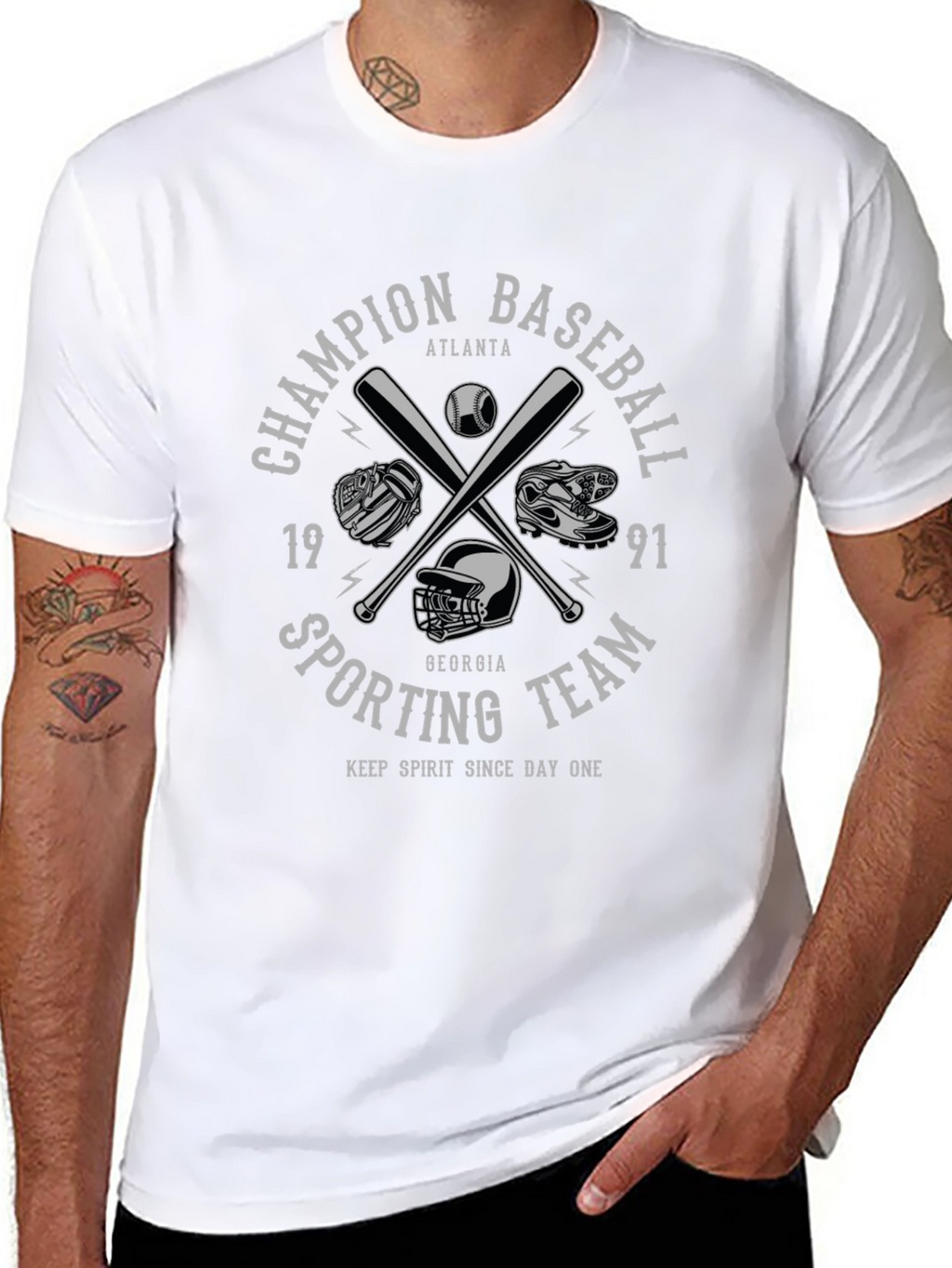 Champion Baseball Sporting Team Graphic T-Shirt