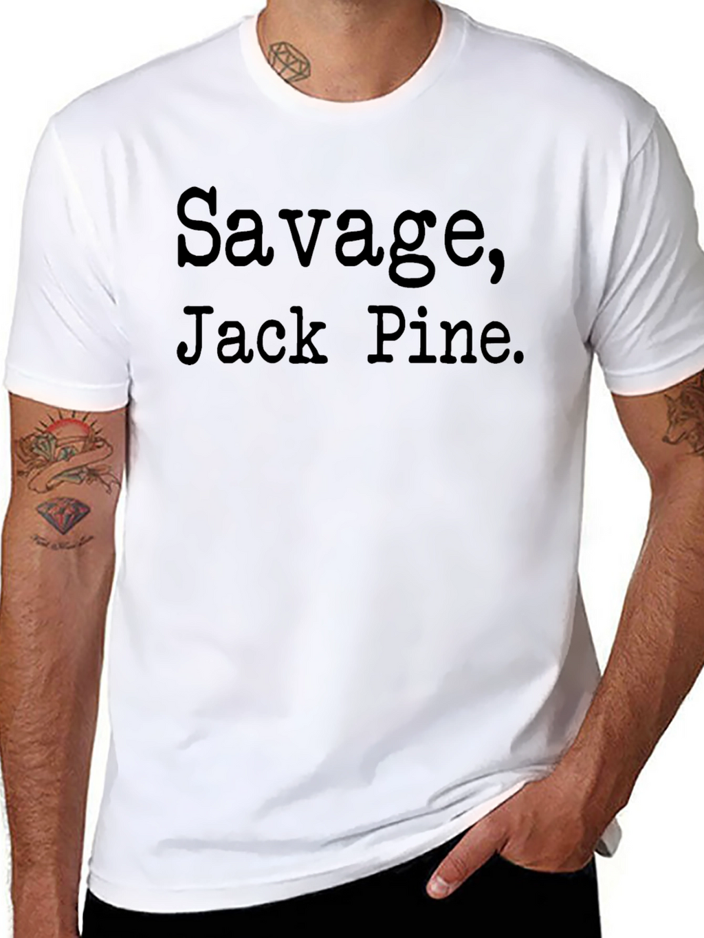 Savage Jack Pine. Black T-Shirt