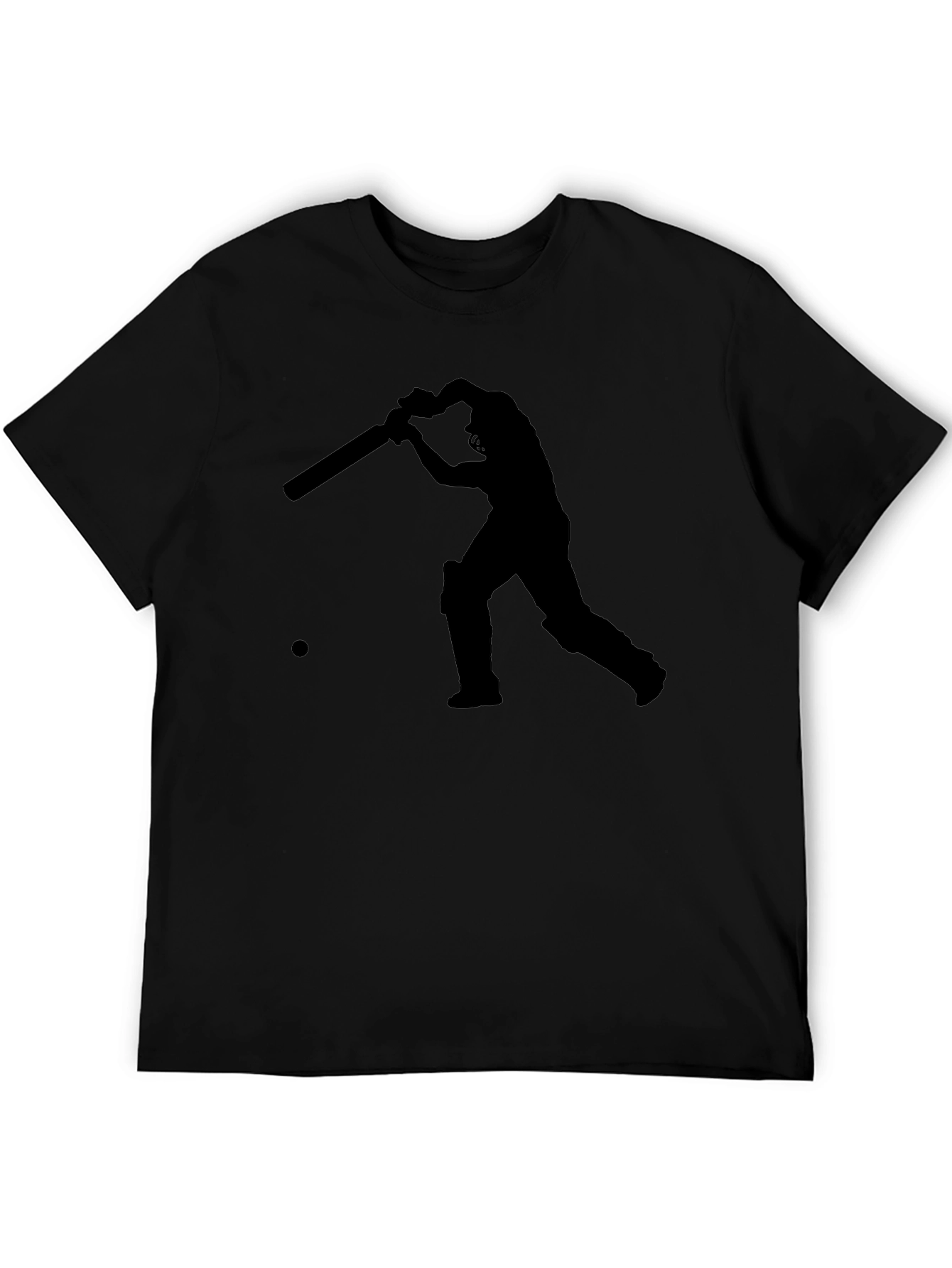 Cricket Player Silhouette Tee
