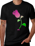 Rose Graphic T-Shirt - Casual Style