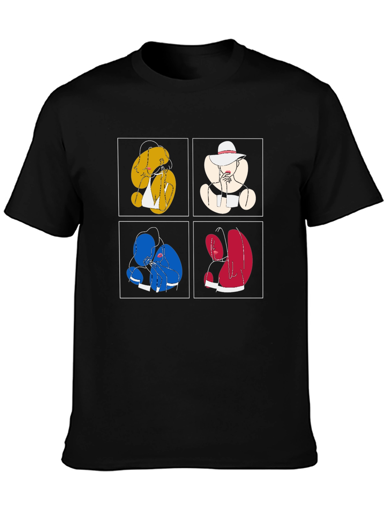 Abstract Boxer T-Shirt - Colorful Graphic Tee