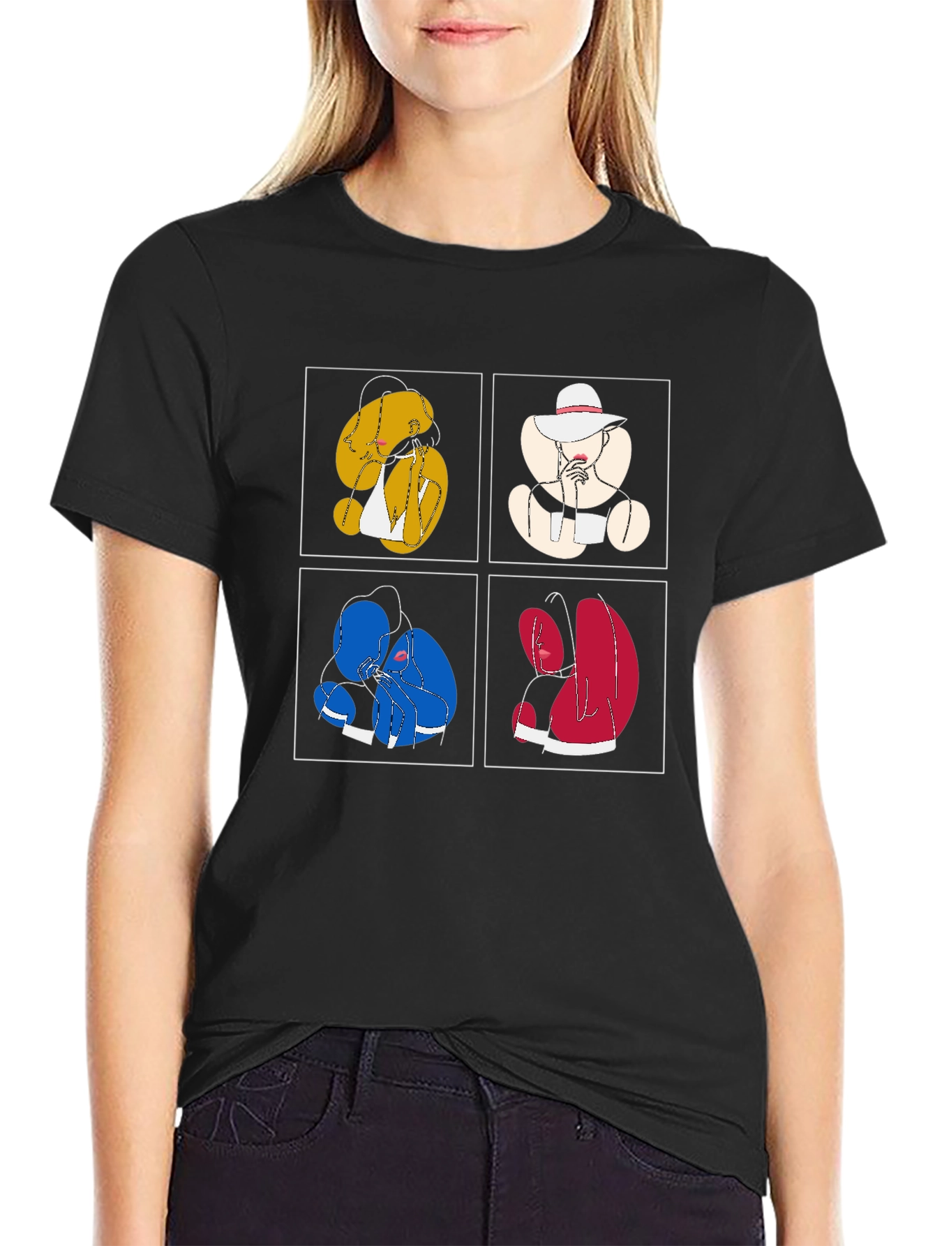 Abstract Boxer T-Shirt - Colorful Graphic Tee