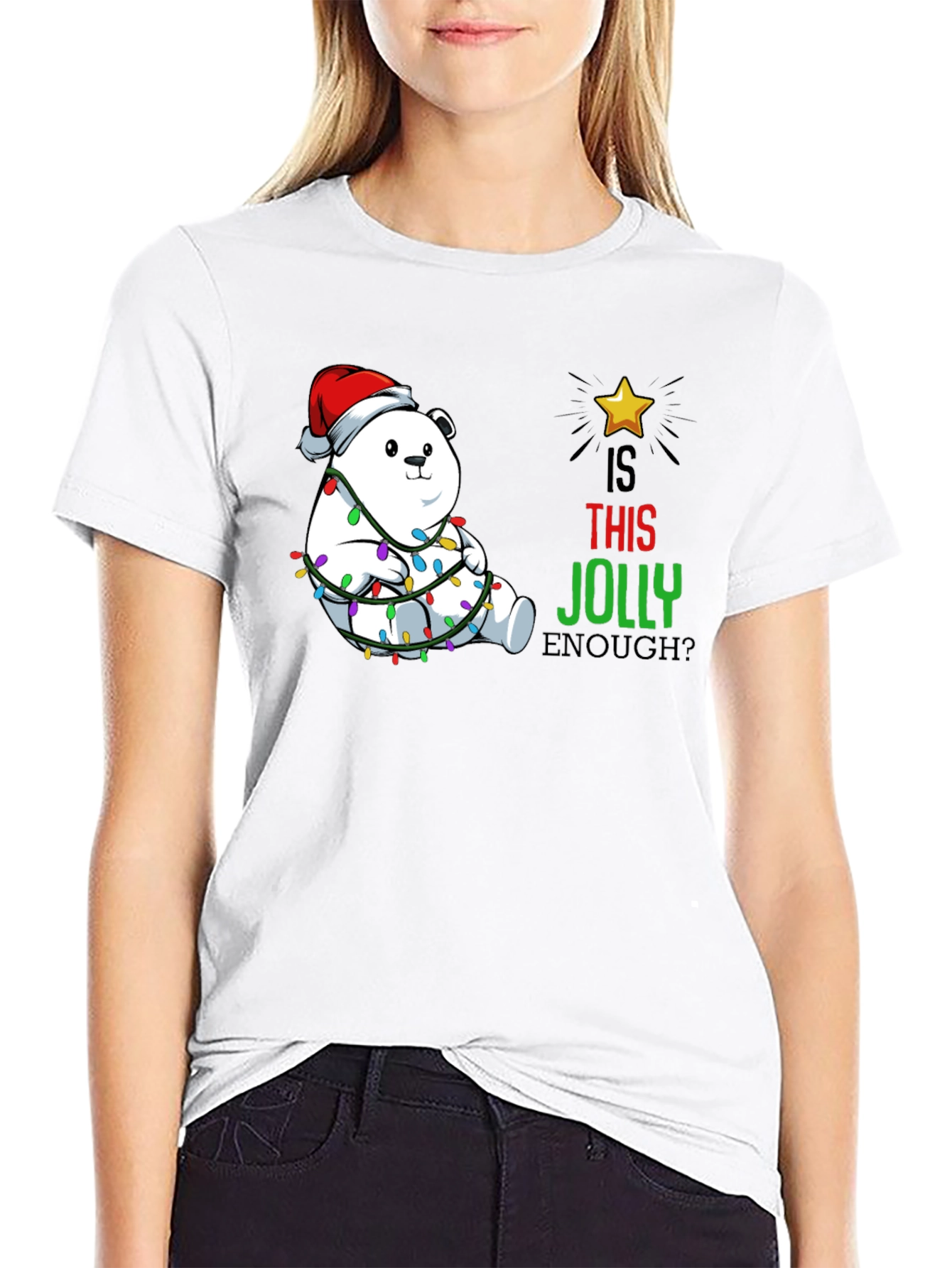 Jolly Bear Christmas T-Shirt