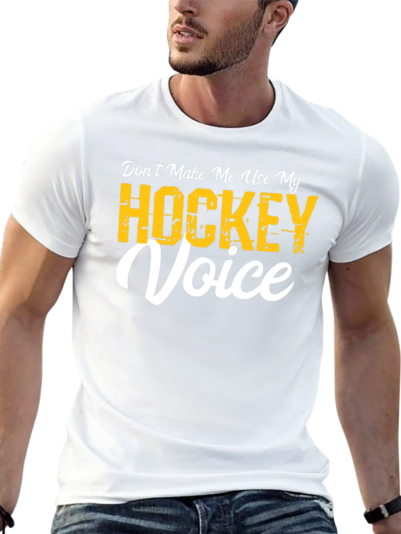 Dont Make Me Use My Hockey Voice T-Shirt