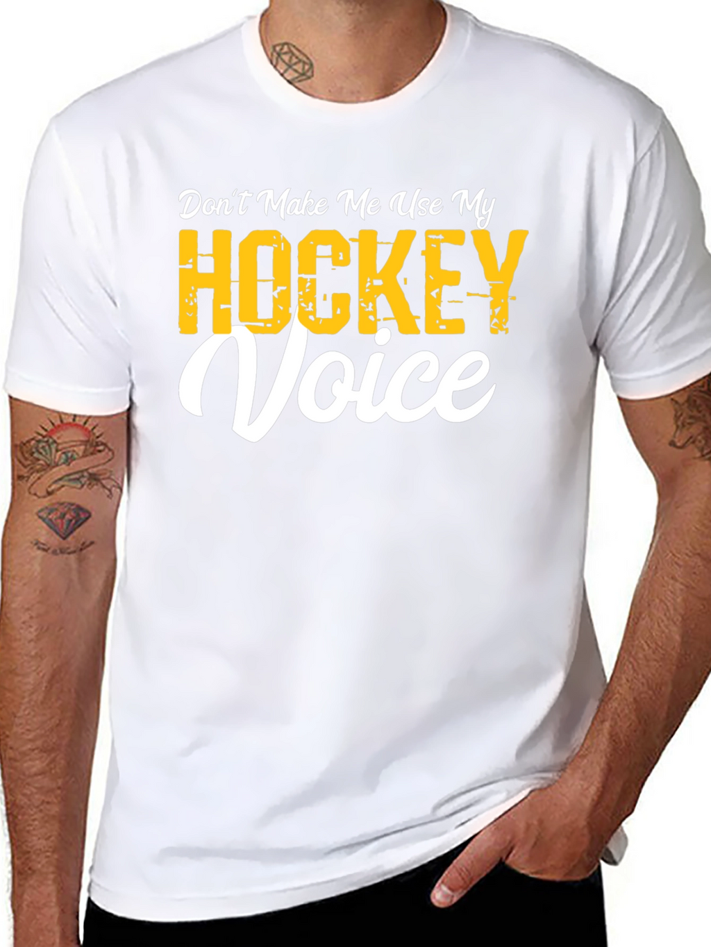 Dont Make Me Use My Hockey Voice T-Shirt