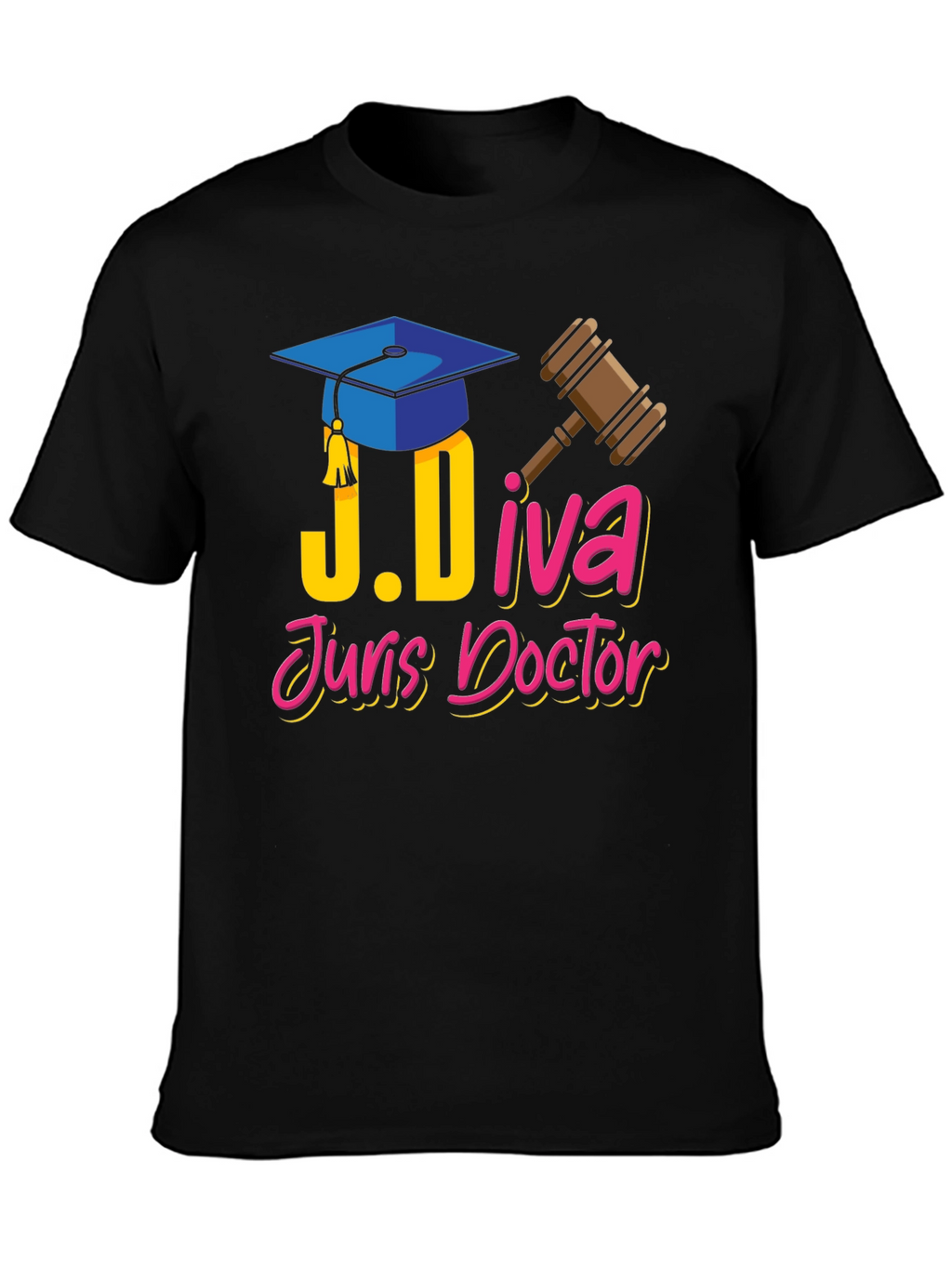 J.Diva Juris Doctor Black T-Shirt