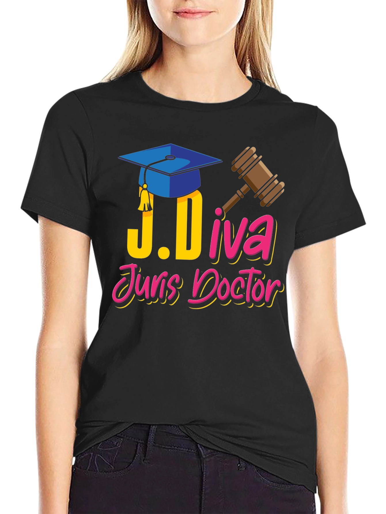 J.Diva Juris Doctor Black T-Shirt