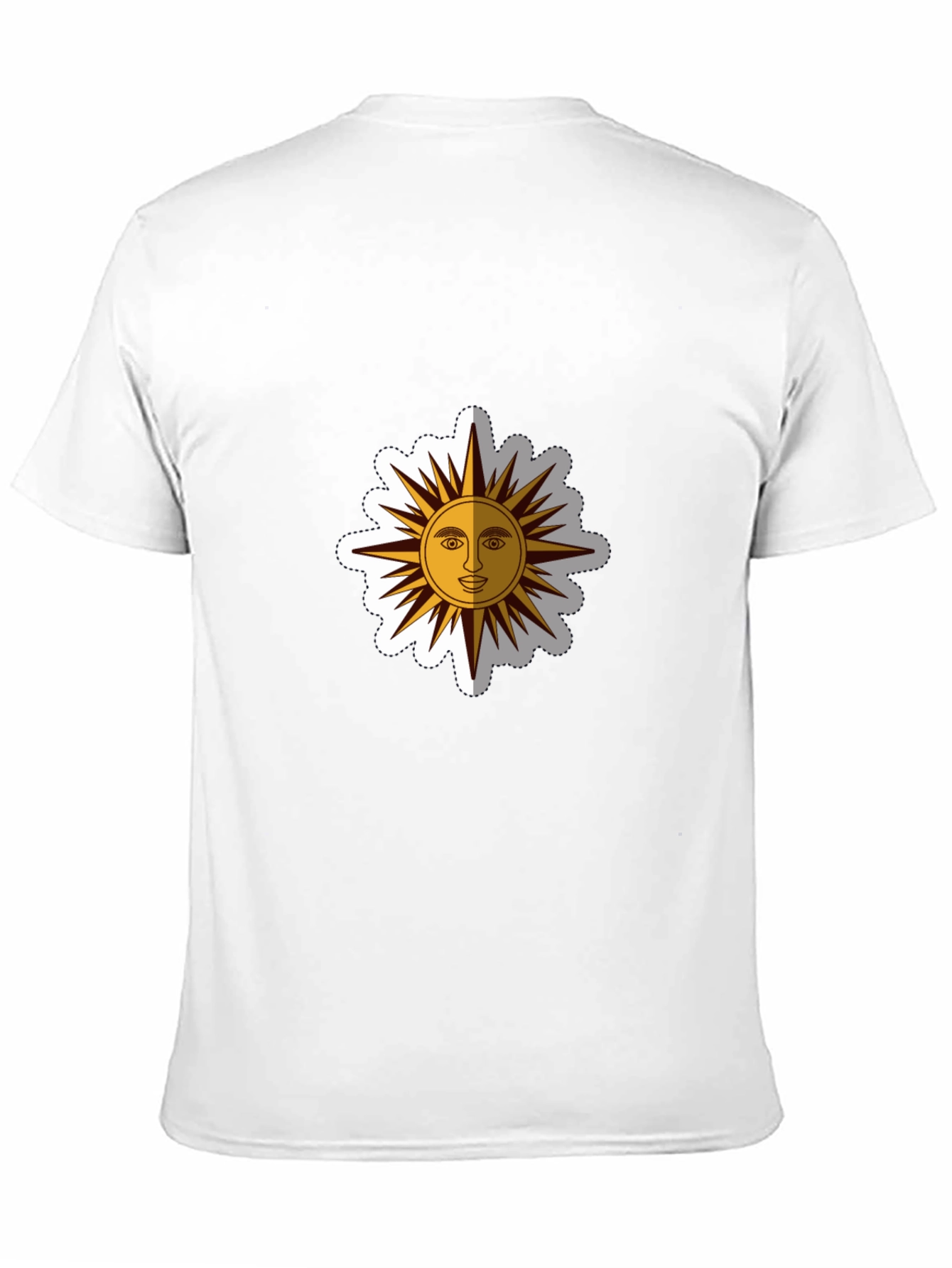 Graphic Sun Tee - Black Cotton Blend