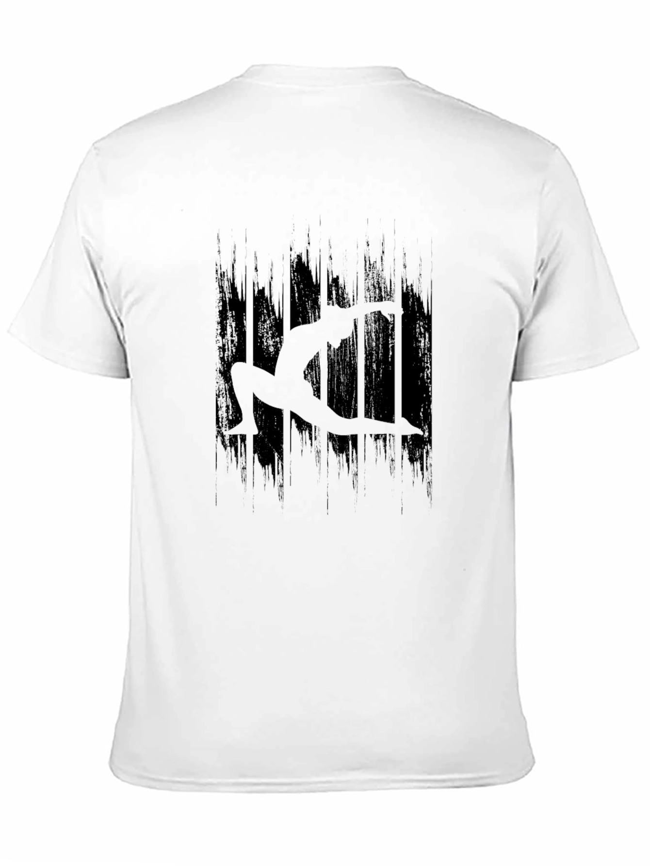 Yoga Silhouette Graphic Black T-Shirt
