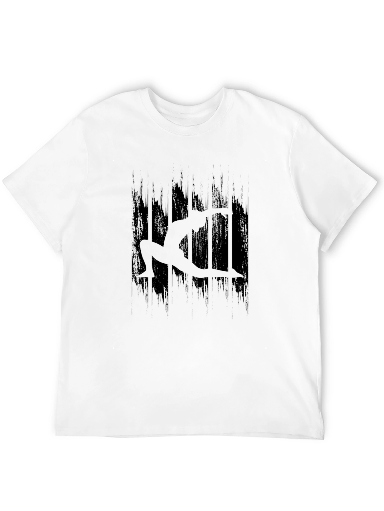 Yoga Silhouette Graphic Black T-Shirt