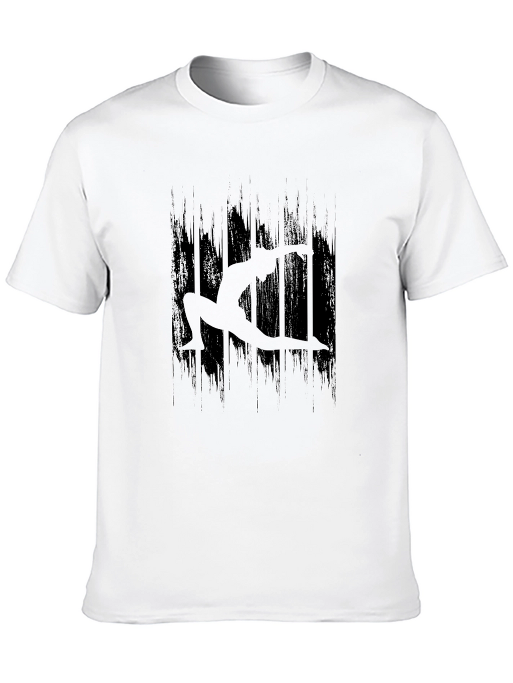 Yoga Silhouette Graphic Black T-Shirt